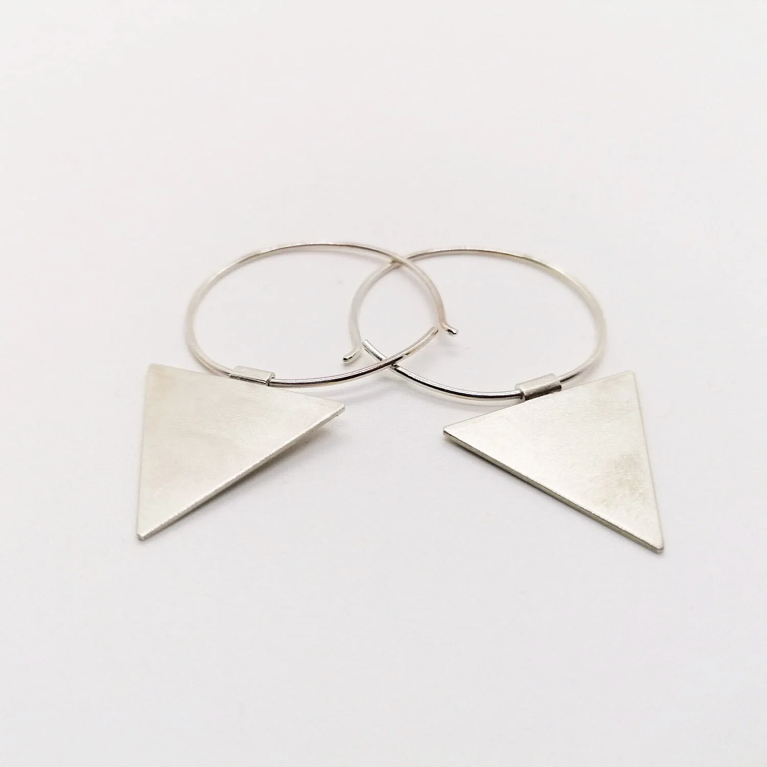 Pendientes Triángulo plata Diurna