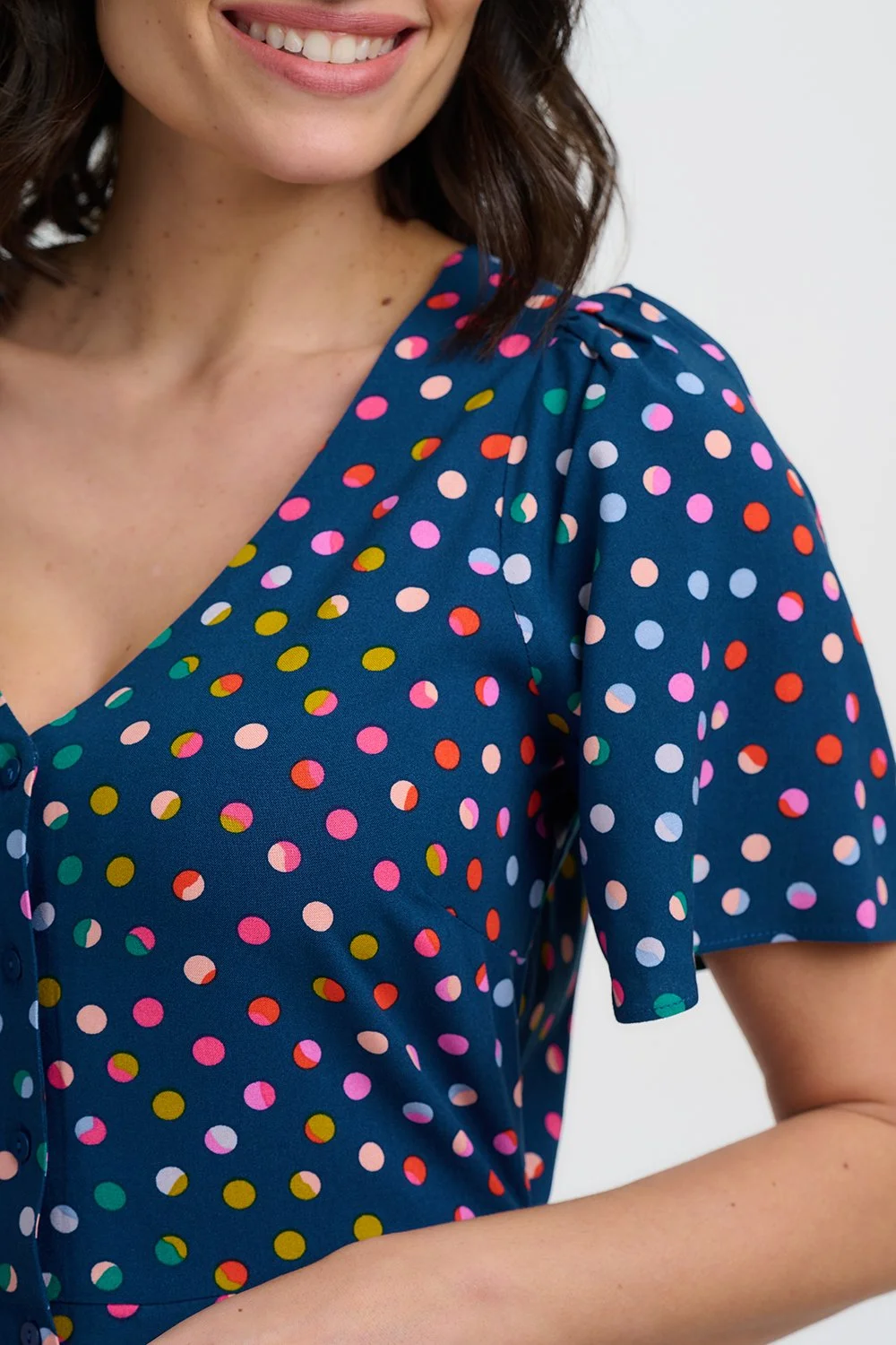 Vestido Kari rainbow marbles Sugarhill Brighton