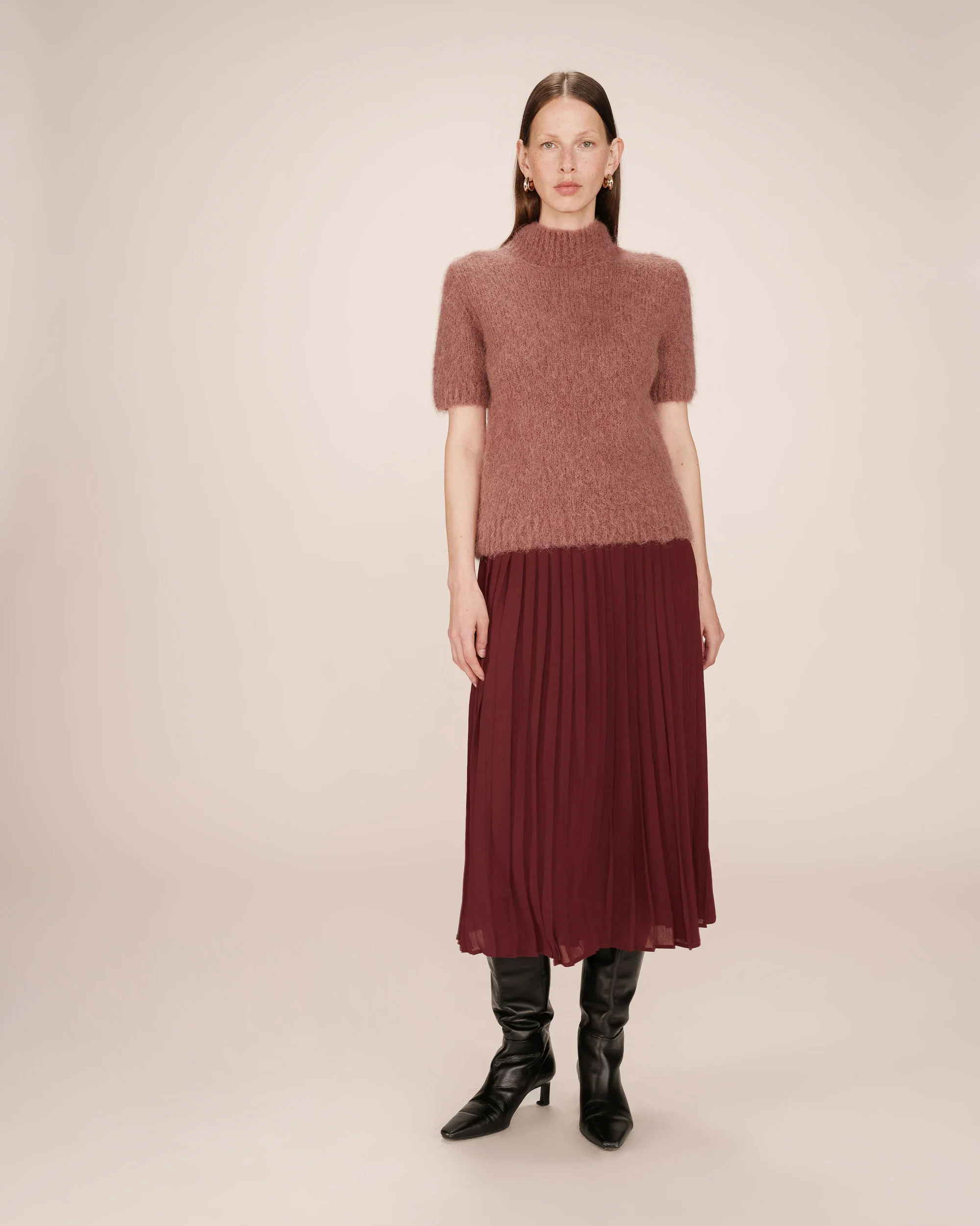 FALDA PLISSE CHOCOLAT, Grace & Mila, La Positiva Shop.webp