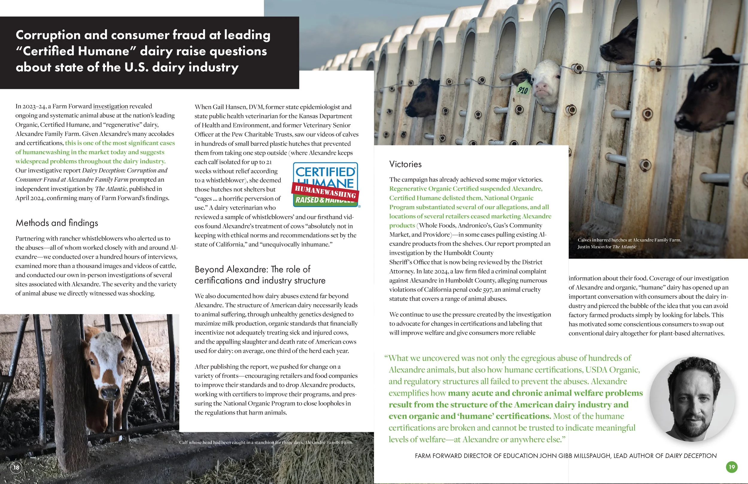 Farm Forward 2023-24 Annual Report Humanewashing Spread 4