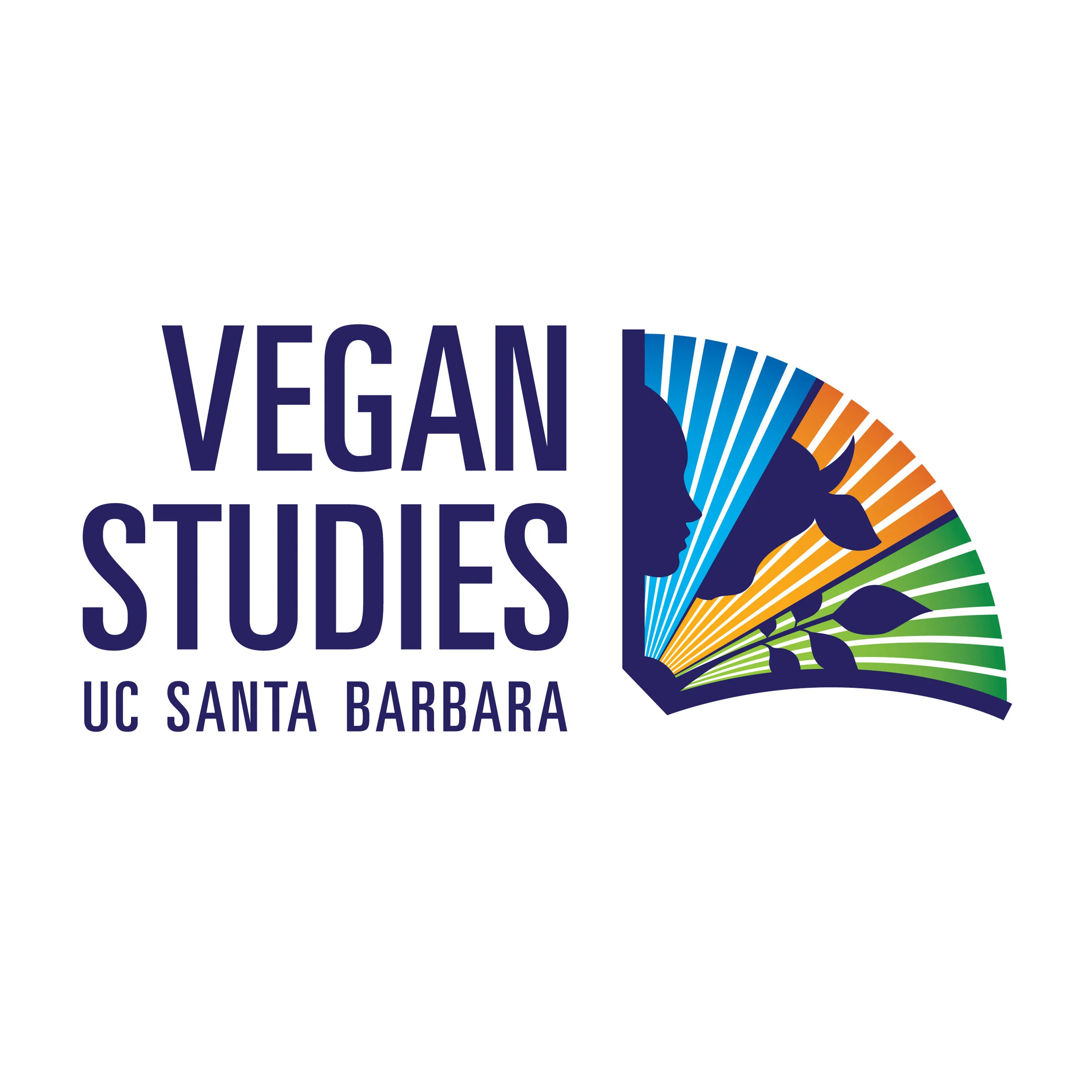Vegan Studies UC Santa Barbara logo design. Emphasis on people, animals, and the environment.