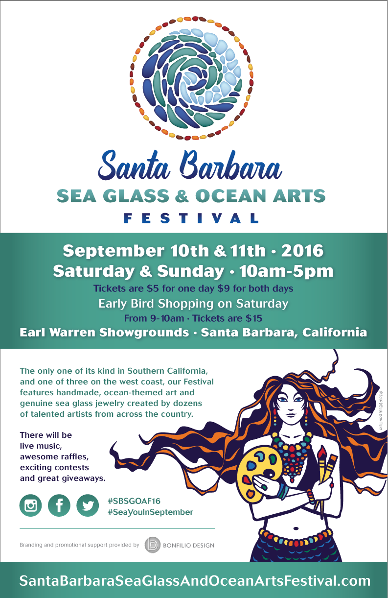 Print & Digital Design Santa Barbara Sea Glass & Ocean Arts Festival