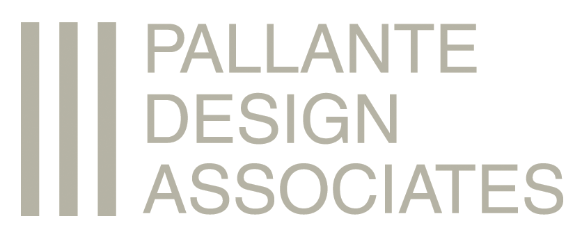 Pallante Design Old Logo with 3 bars on the left