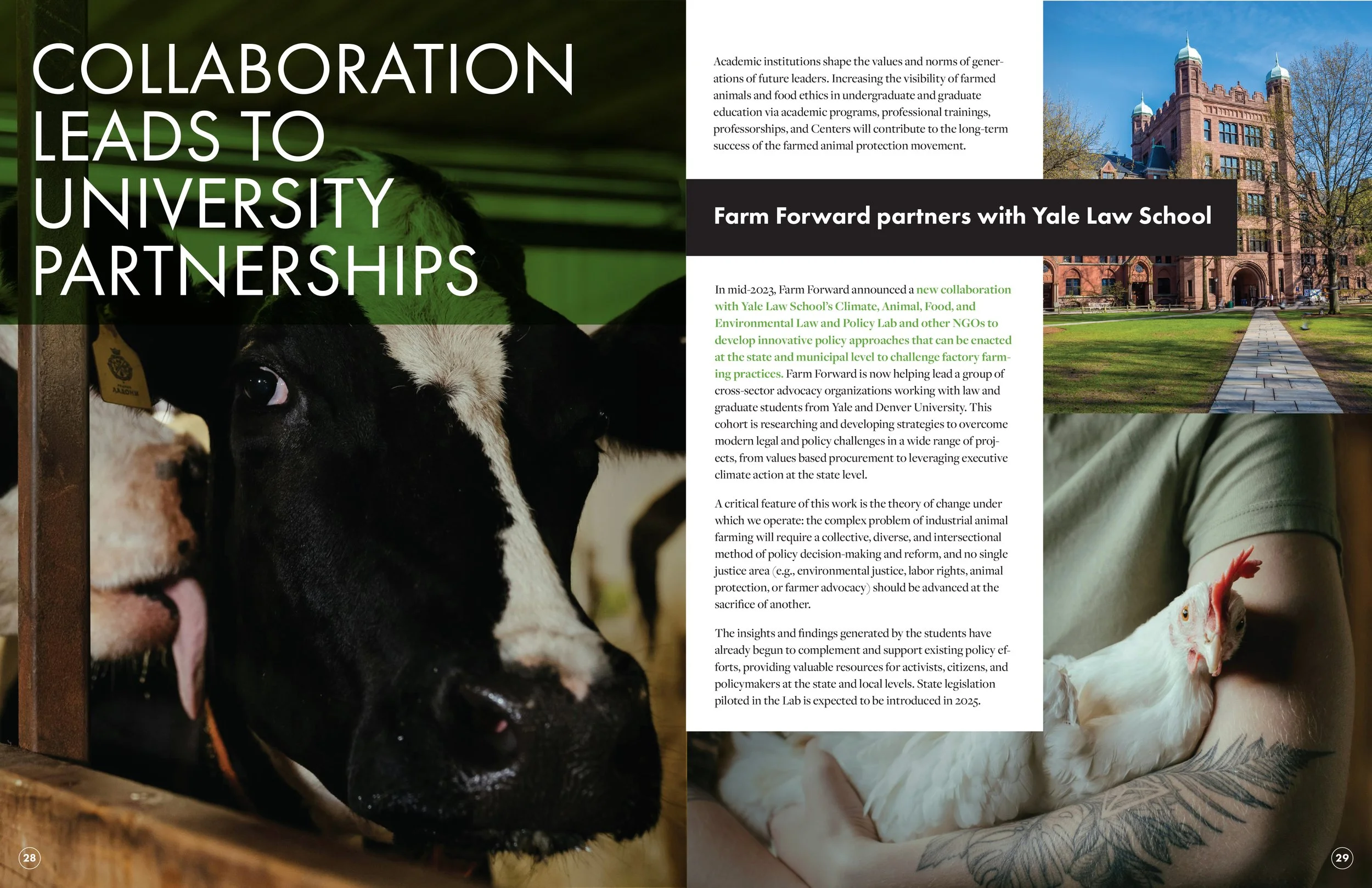 Farm Forward 2023-24 Annual Report University Partnerships