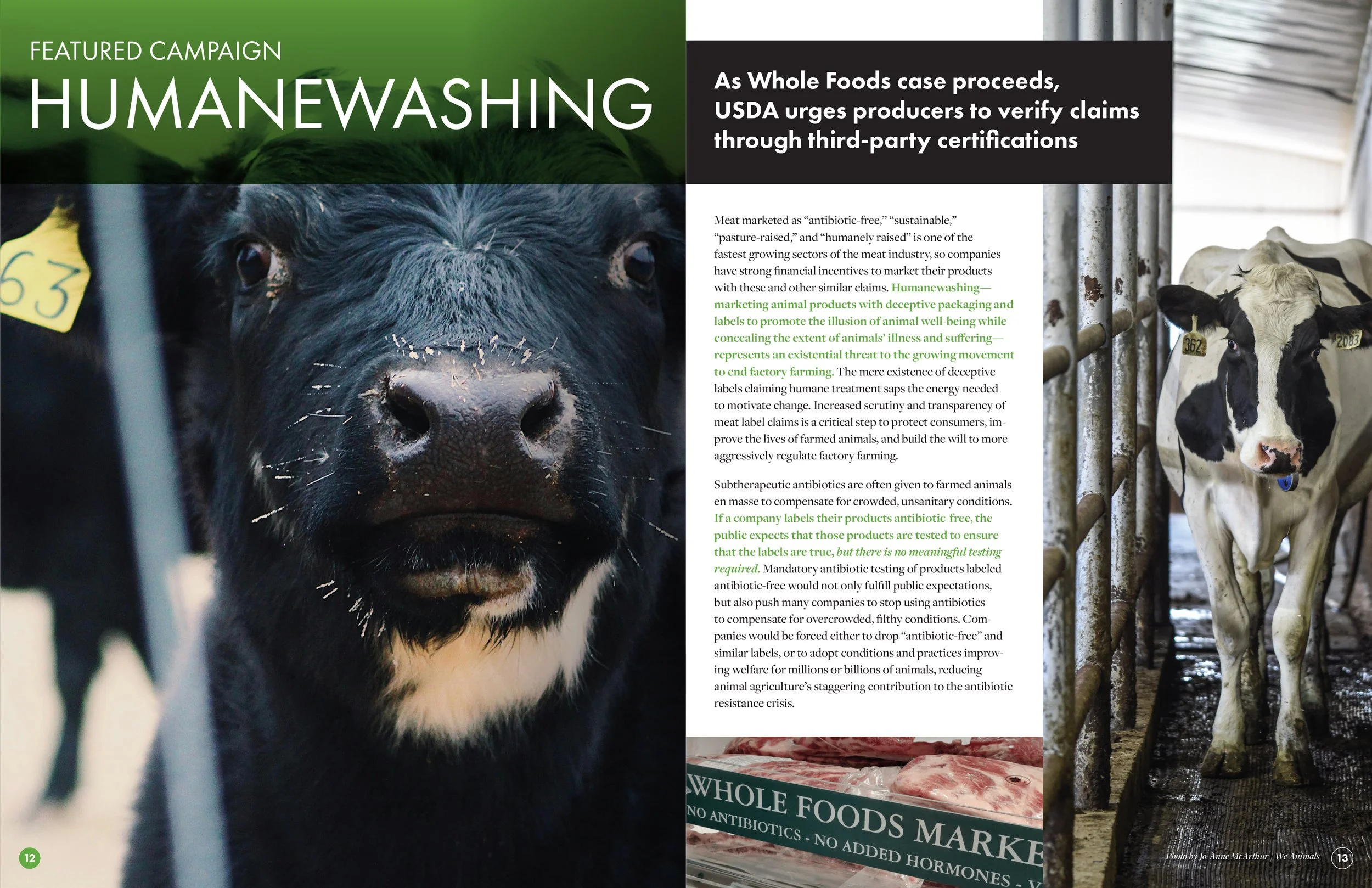 Farm Forward 2023-24 Annual Report Humanewashing Spread 1