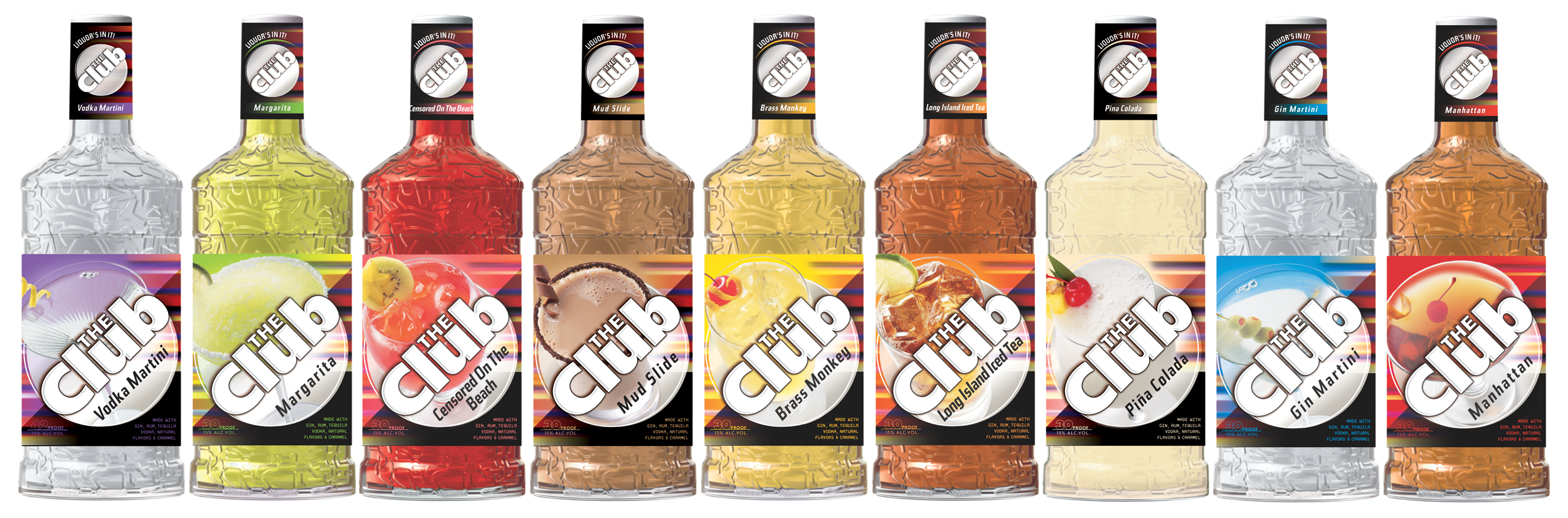 Label Design for Diageo's Mixed Cocktail Line