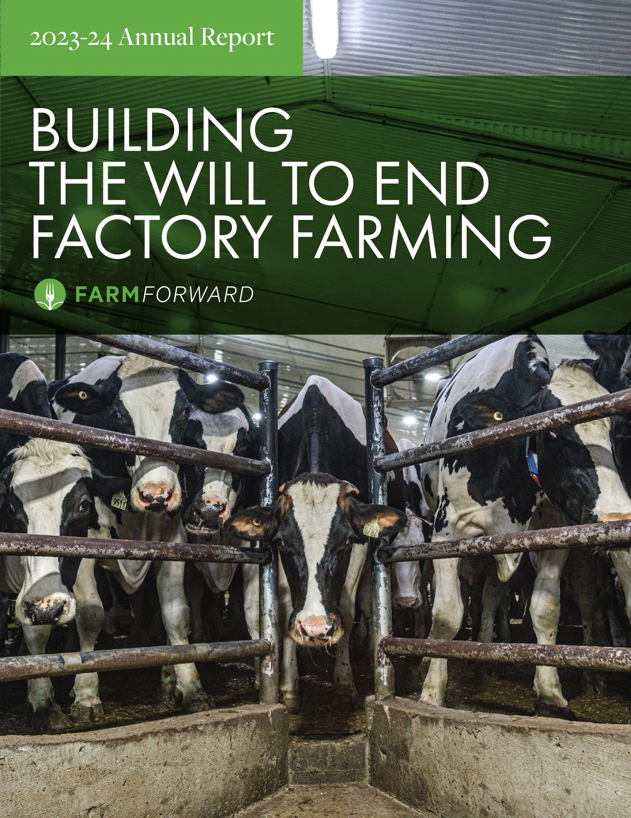 Farm Forward 2023-24 Annual Report Cover Design