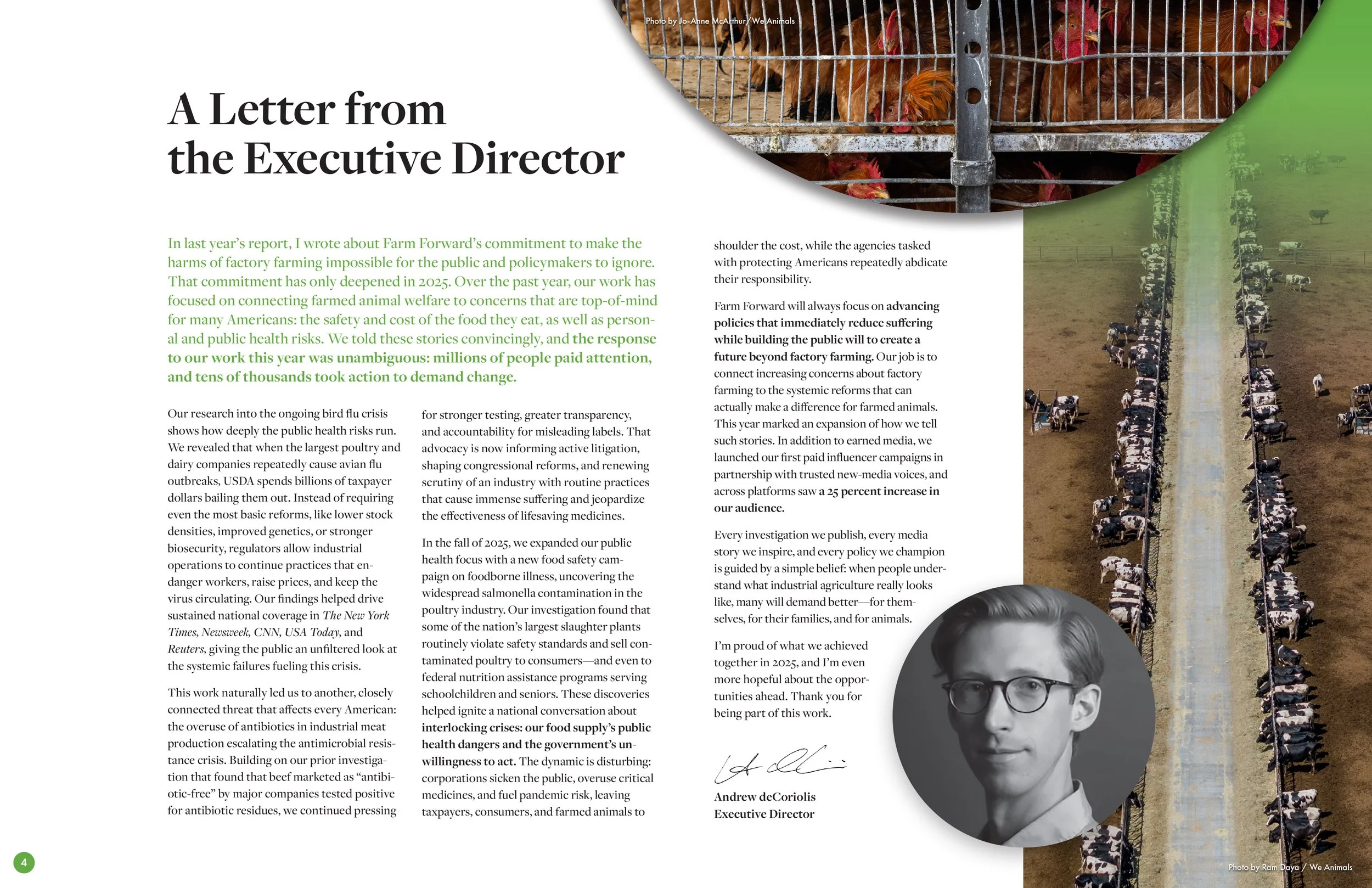 Farm Forward 2025 Annual Report Letter from the Executive Director