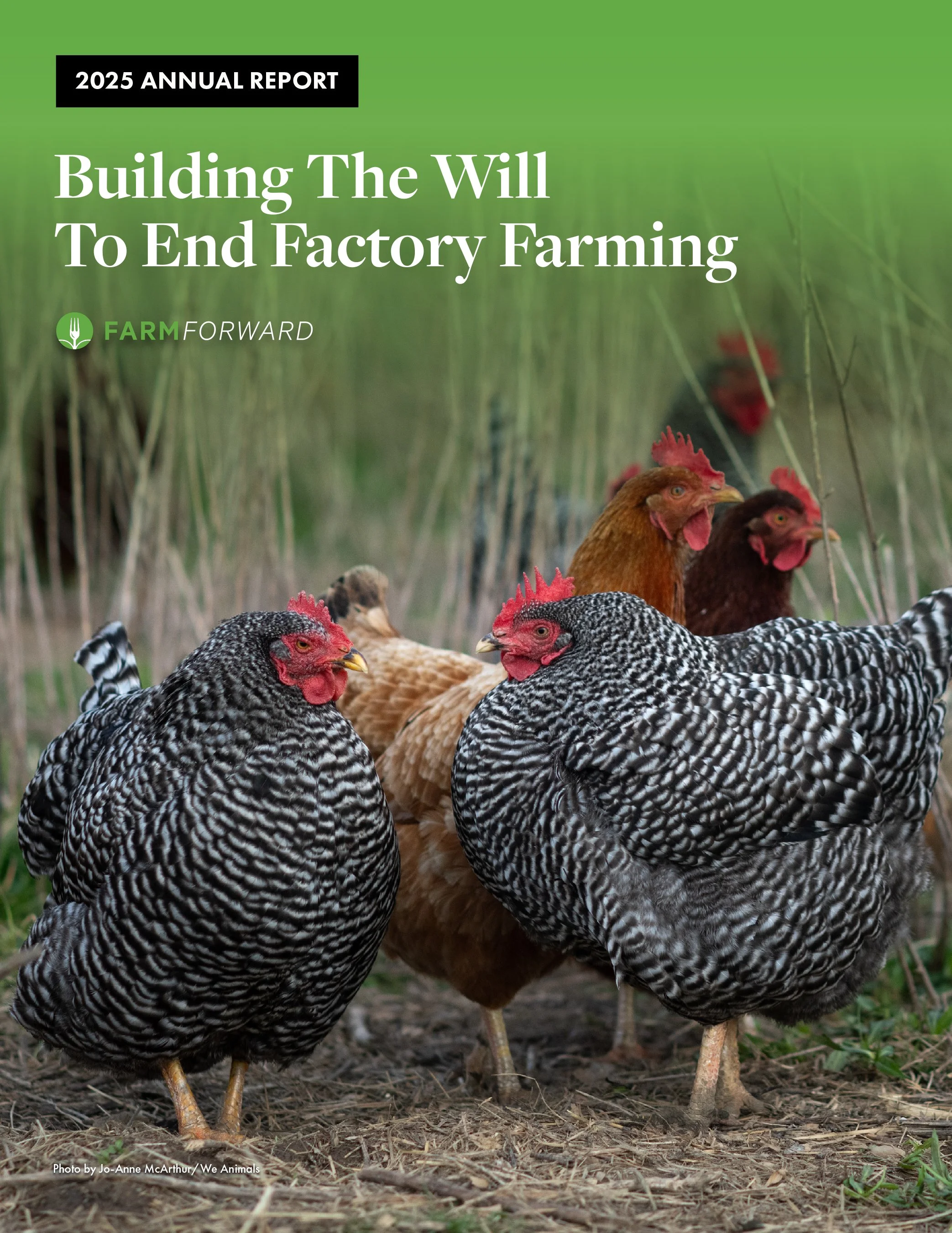 Farm Forward 2025 Annual Report Cover Design