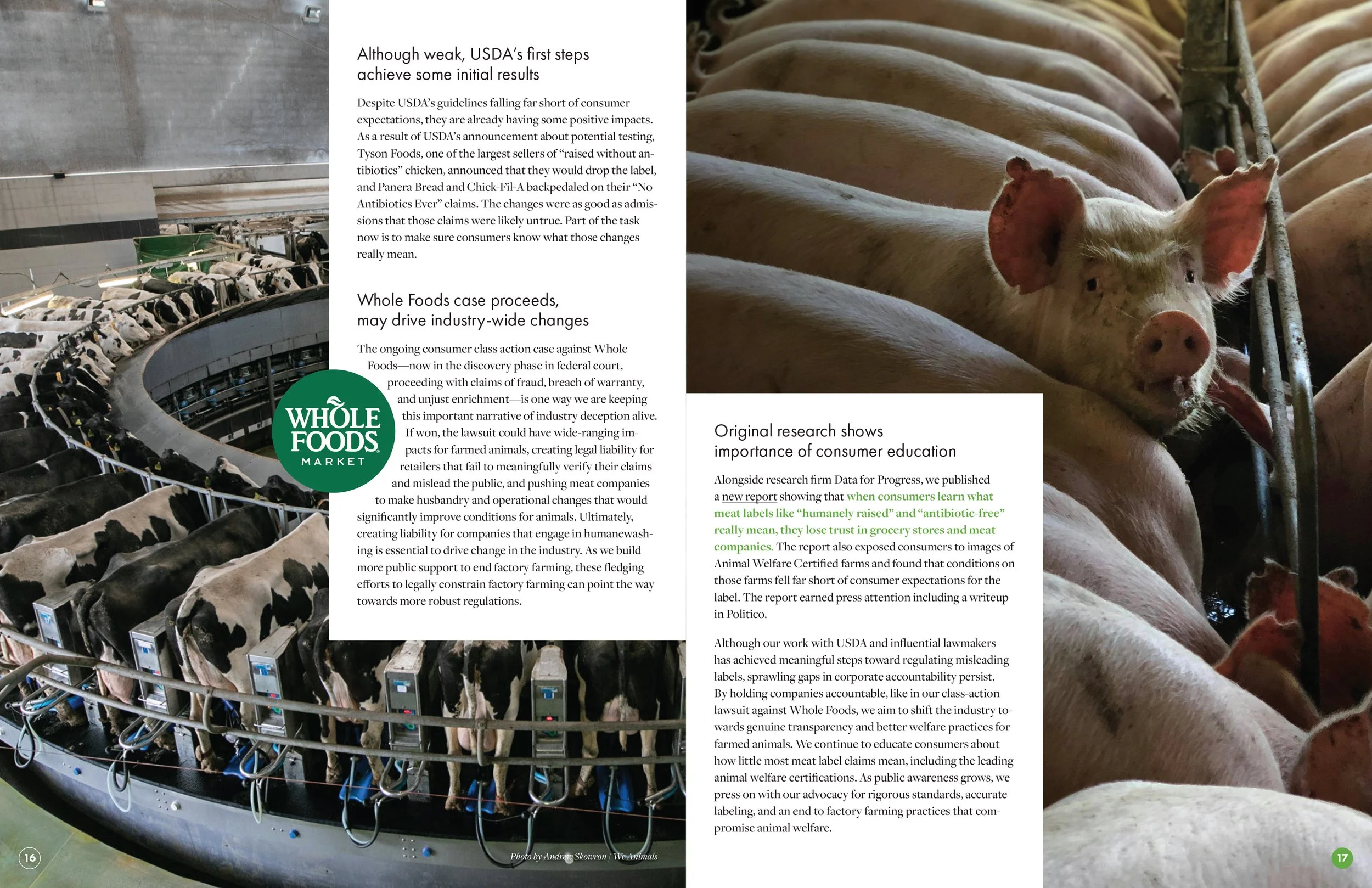 Farm Forward 2023-24 Annual Report Humanewashing Spread 3