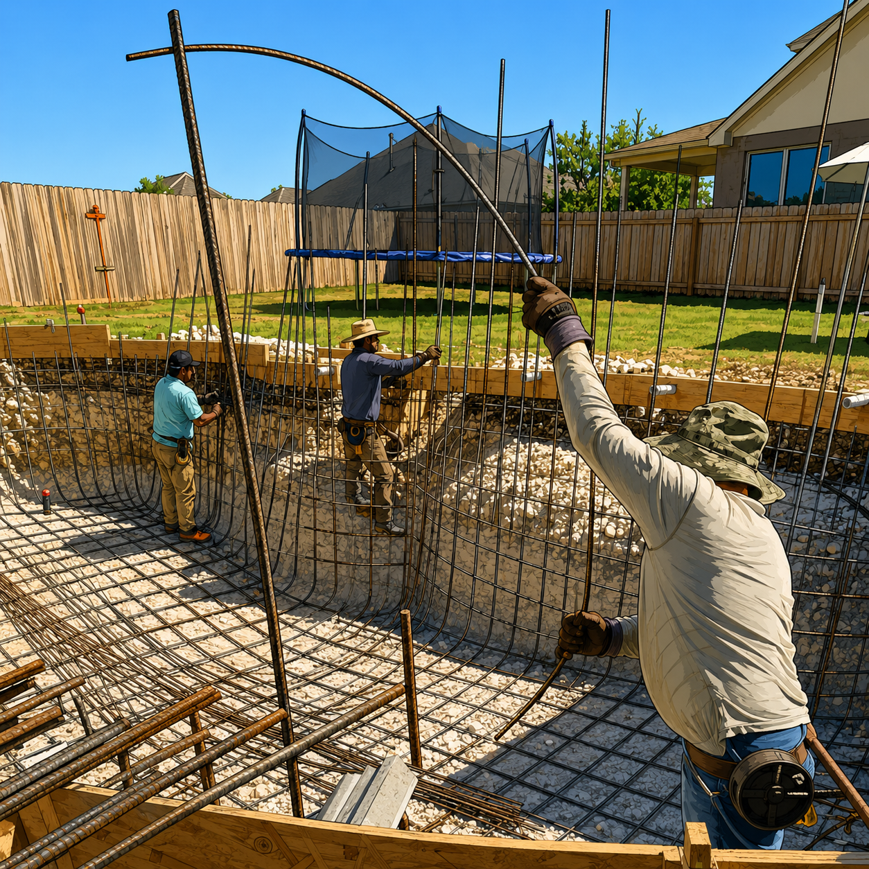 Rebar: Backbone Of A Strong Pool