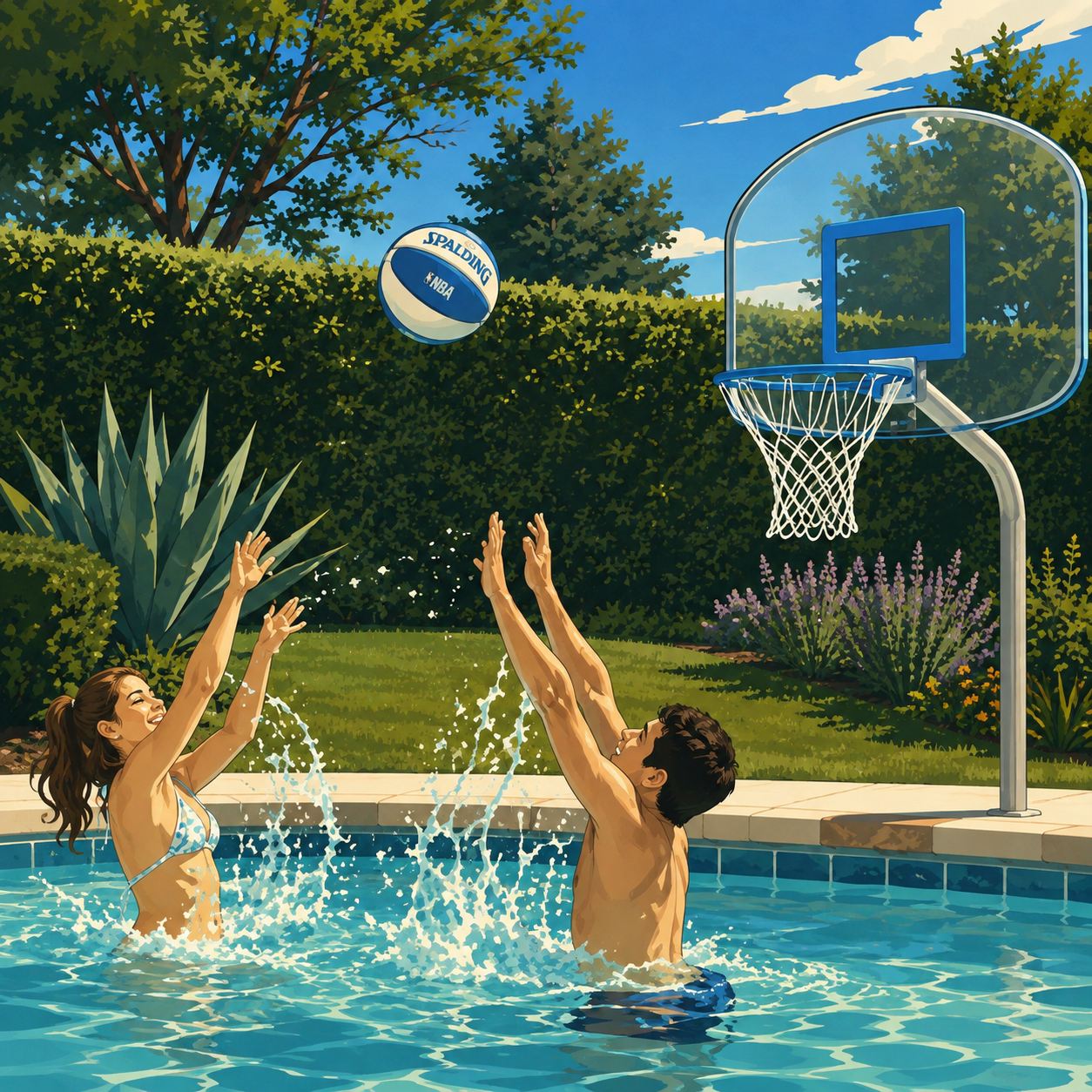 In-Pool Basketball Hoop