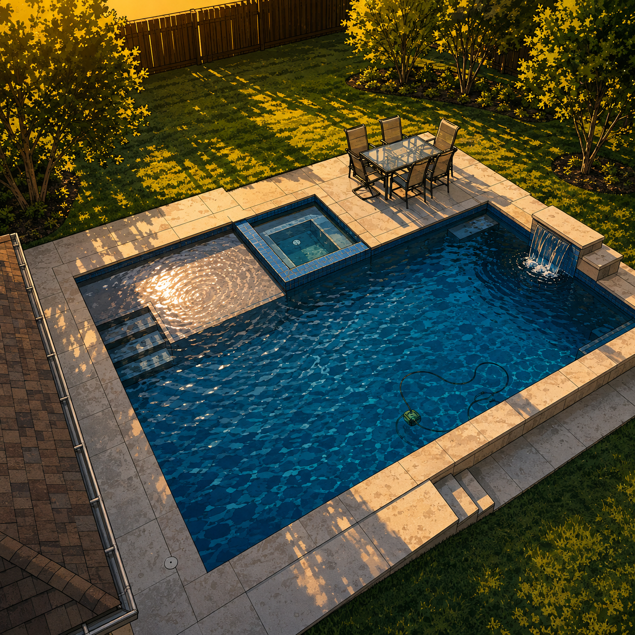 Geometric Pools with Sharp, Chic Vibes
