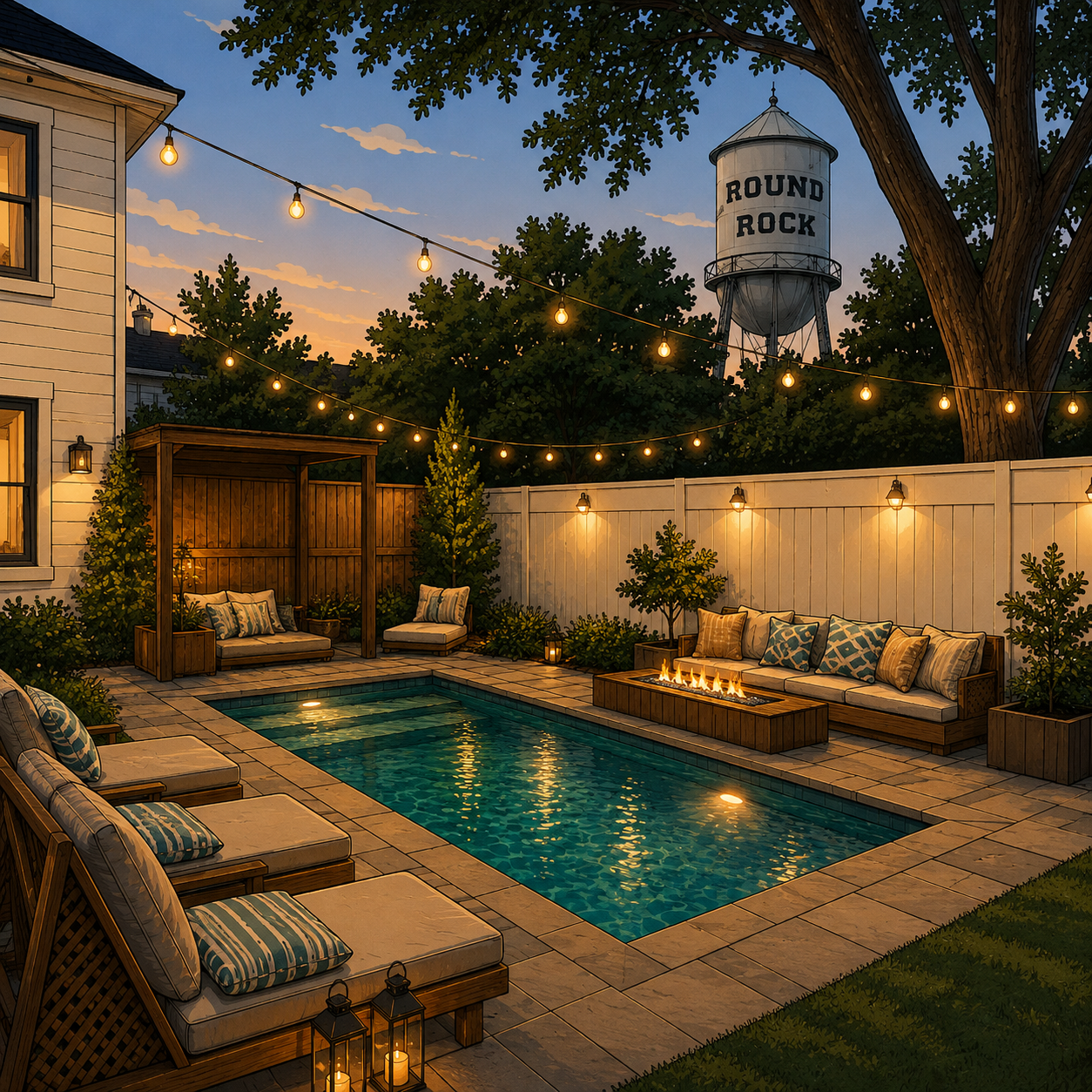 Custom Pool Builder in Round Rock