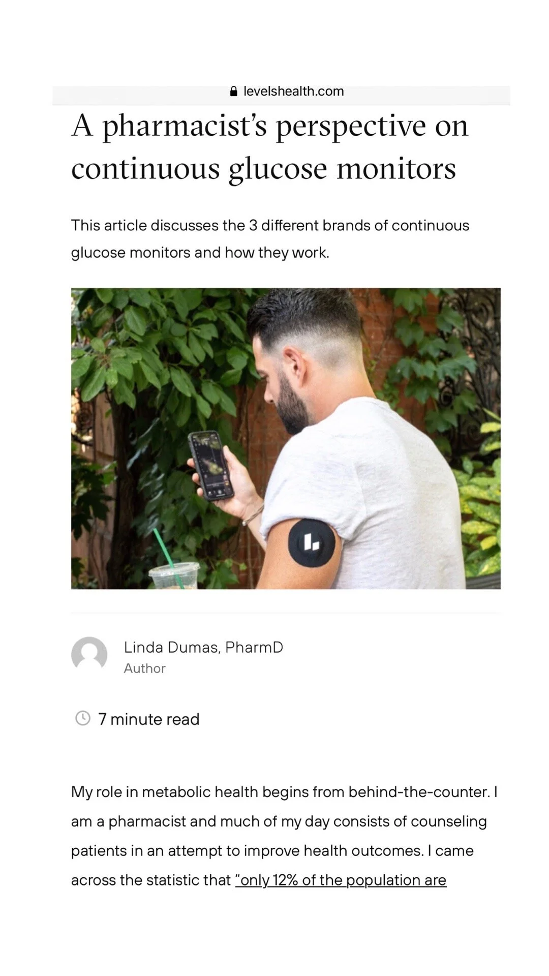 A Pharmacist's Perspective on Continuous Glucose Monitoring