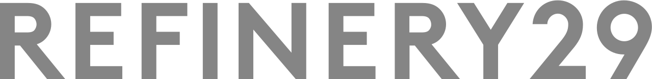 Logo for 'REFINERY29' written in large, gray capital letters.