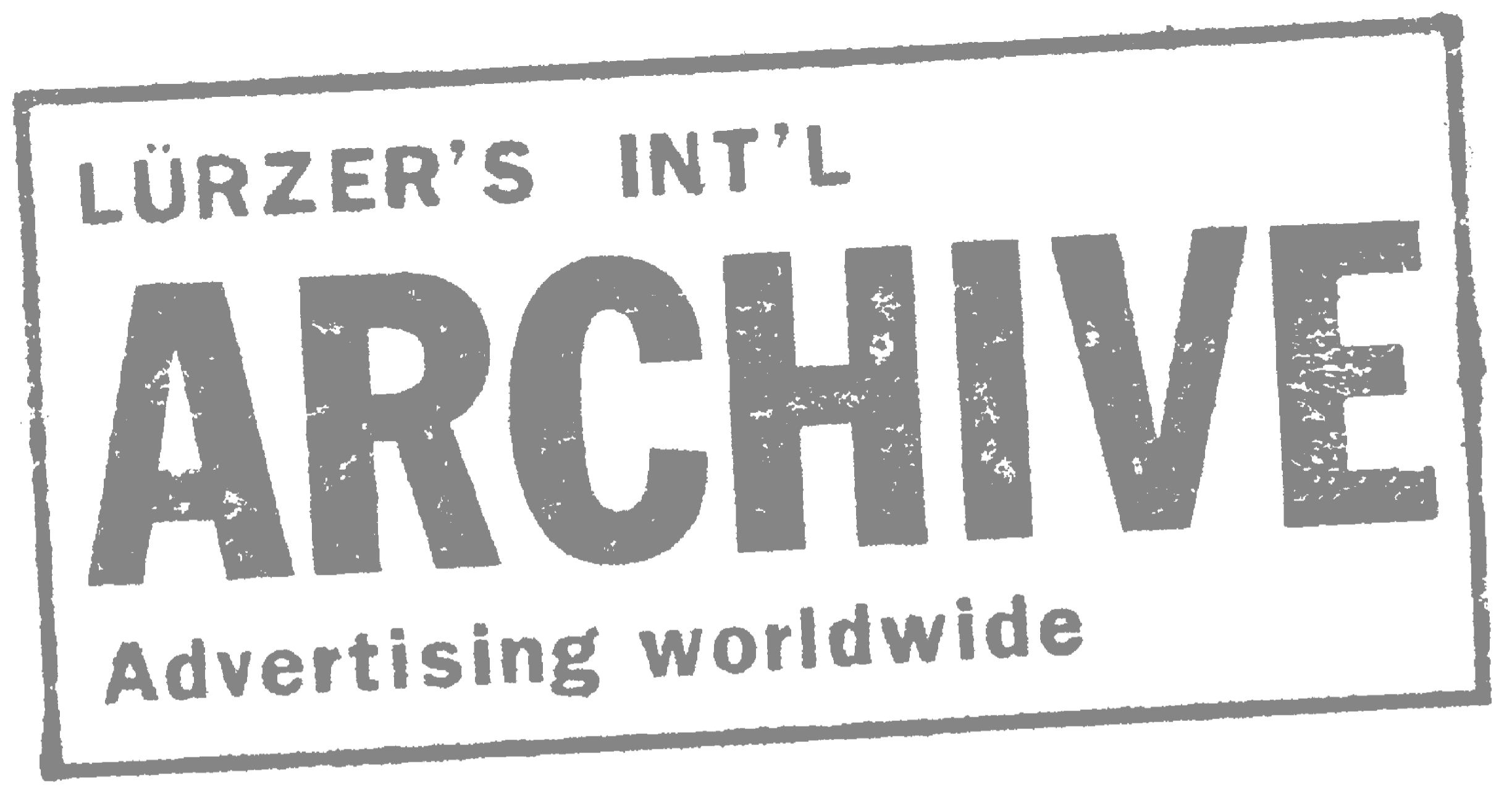 Black and white logo for Lürzer's International Archive