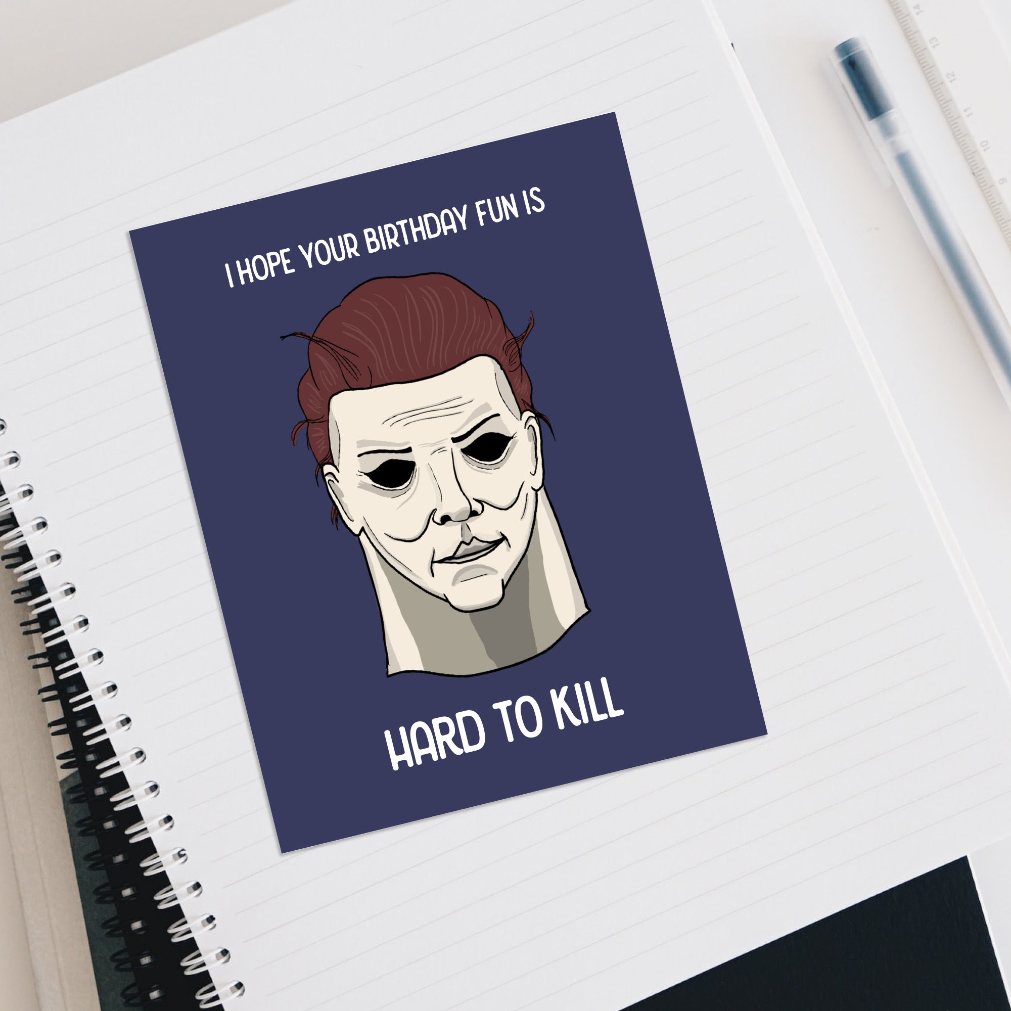 notebook michael myers flat lay.jpg
