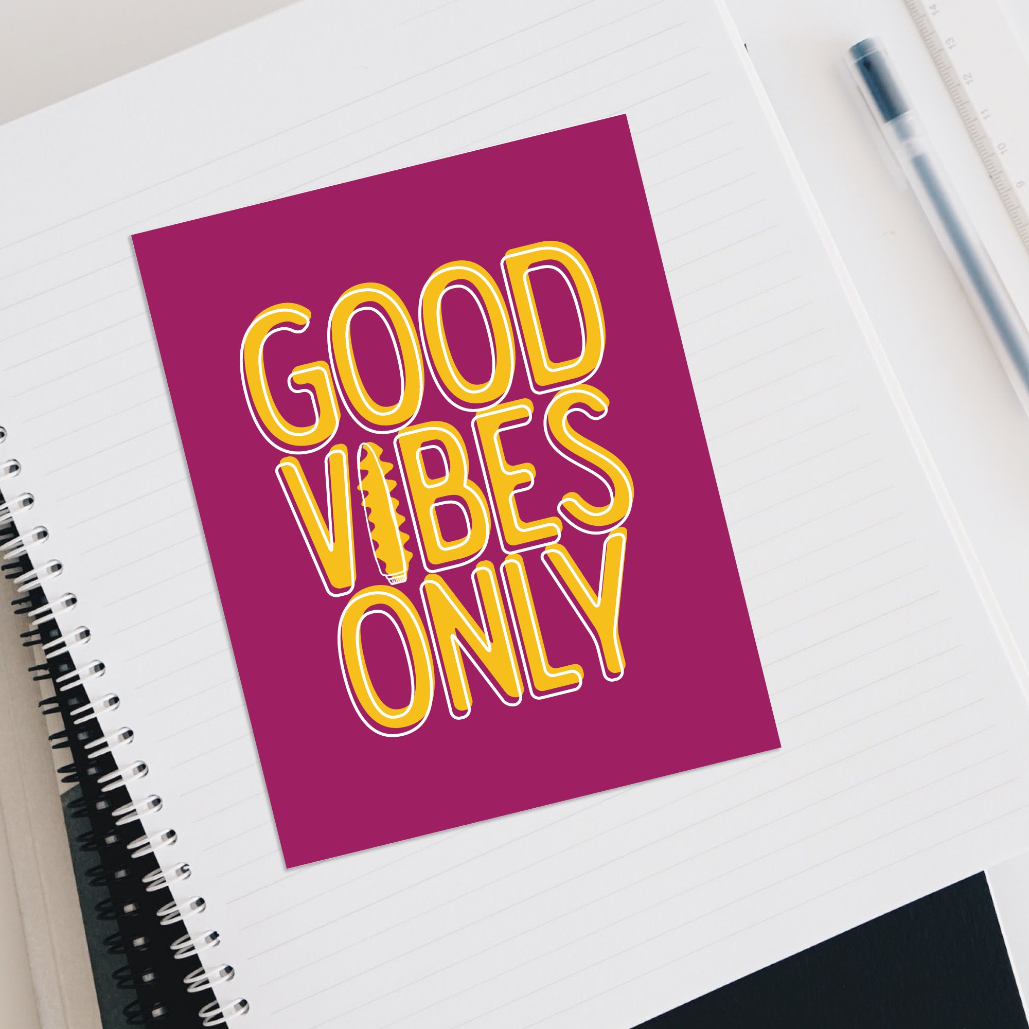 good vibes only card notebook flat lay.jpg