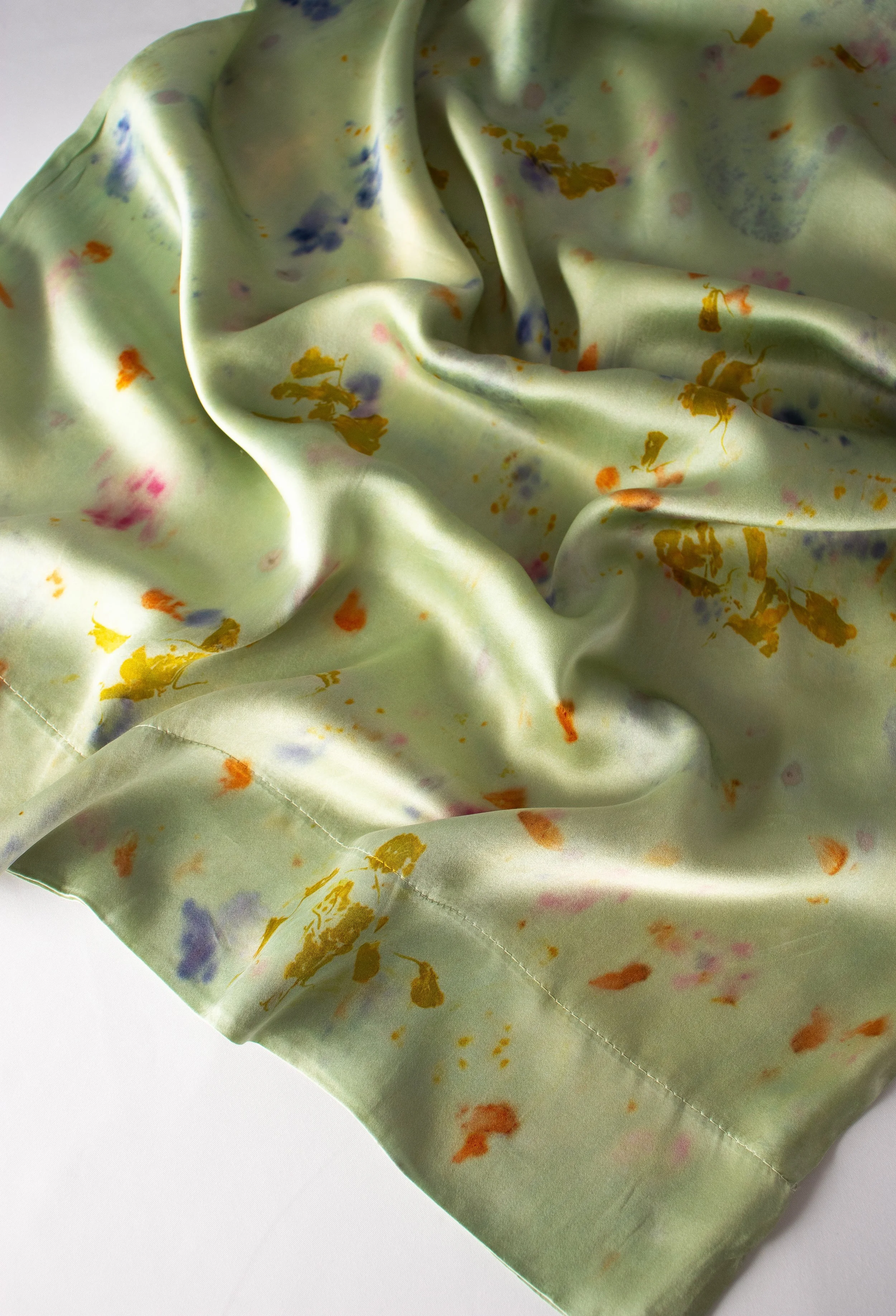 Botanically Dyed Silk Pillowcase