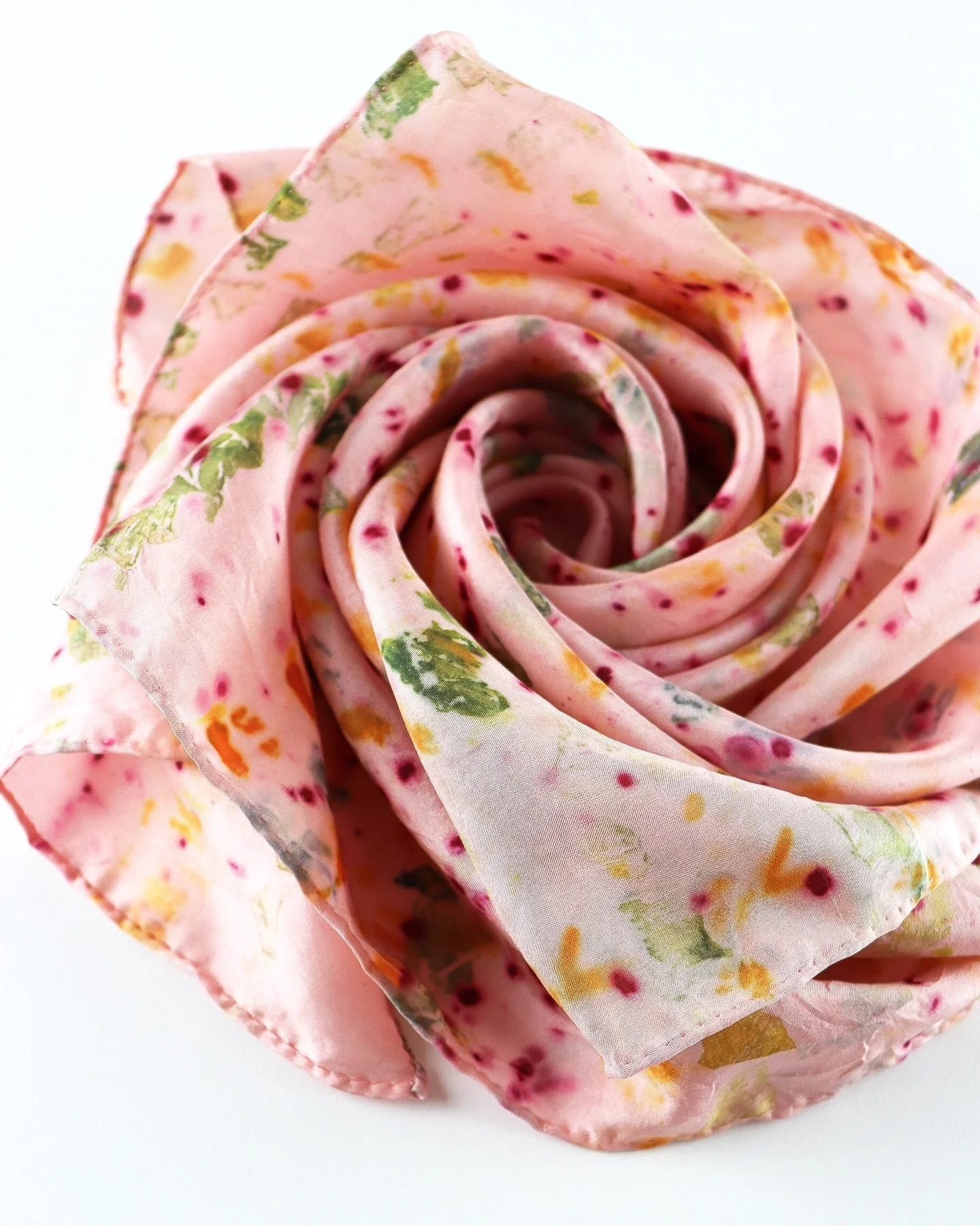 Botanically dyed silk scarf 

Find me at the next event:
Gamble Garden Spring tour April 24 &amp; 25, Palo Alto CA 
Spring bloom on May 9th, Downtown San Jose 

#botanicallydyed #ajnacalifornia #uniquescarves