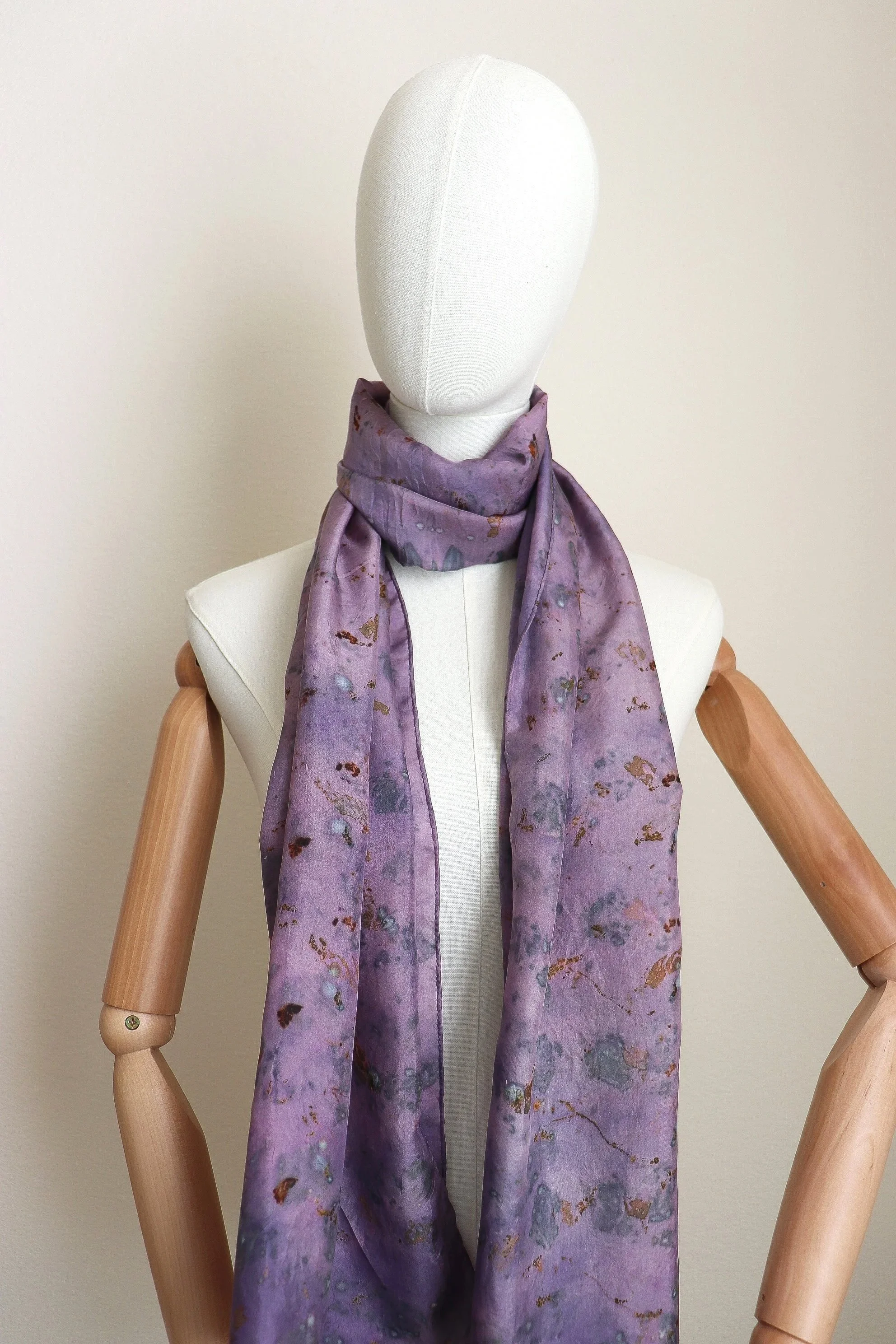 Botanically Dyed Silk Scarf