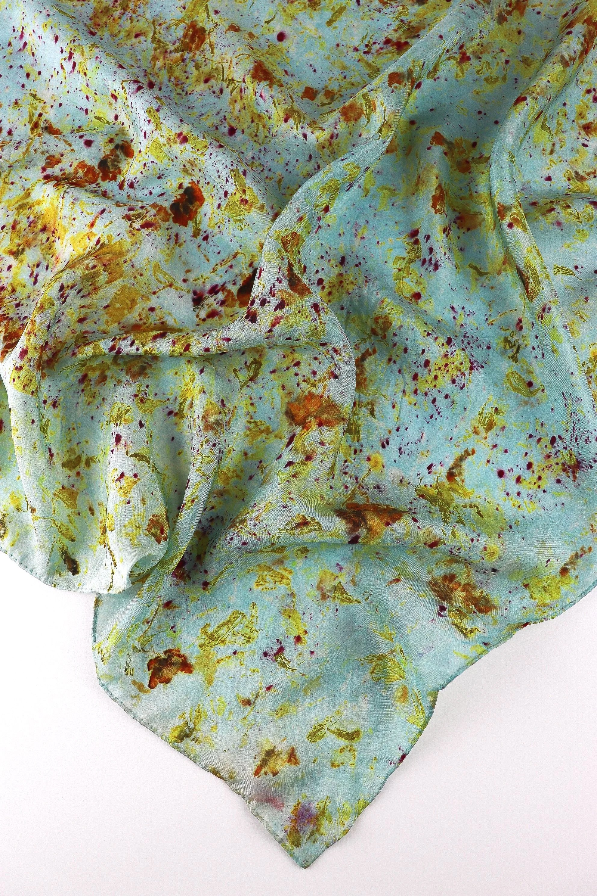 Botanically Dyed Silk Scarf