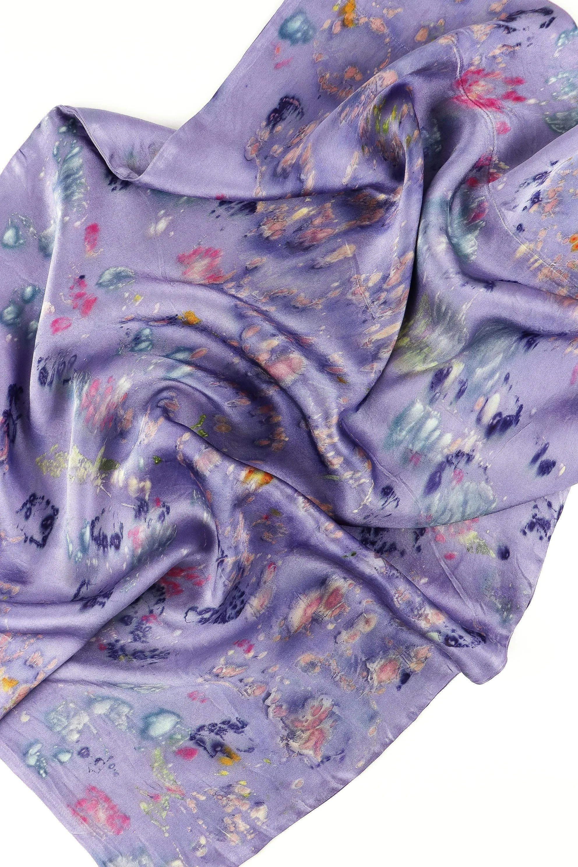 Botanically Dyed Silk Pillowcase eco printed with flowers. 100% Silk Charmeuse. One of a kind silk pillowcase. Silk Pillowcase near me. Hand dyed silk pillowcase in San Francisco Bay Area