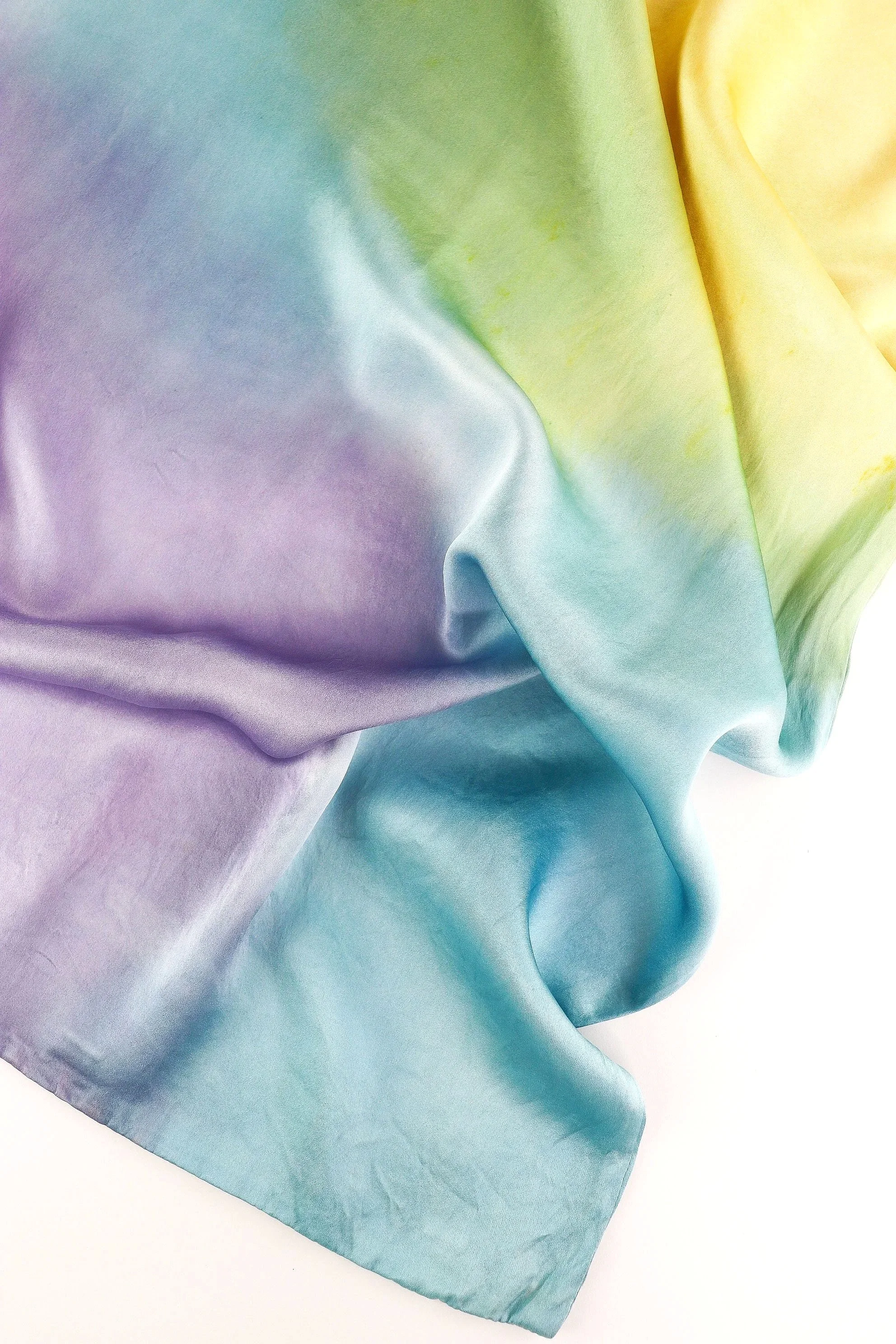 Botanically Dyed Silk Pillowcase eco printed with flowers. Mulberry silk pillowcase set of 2.