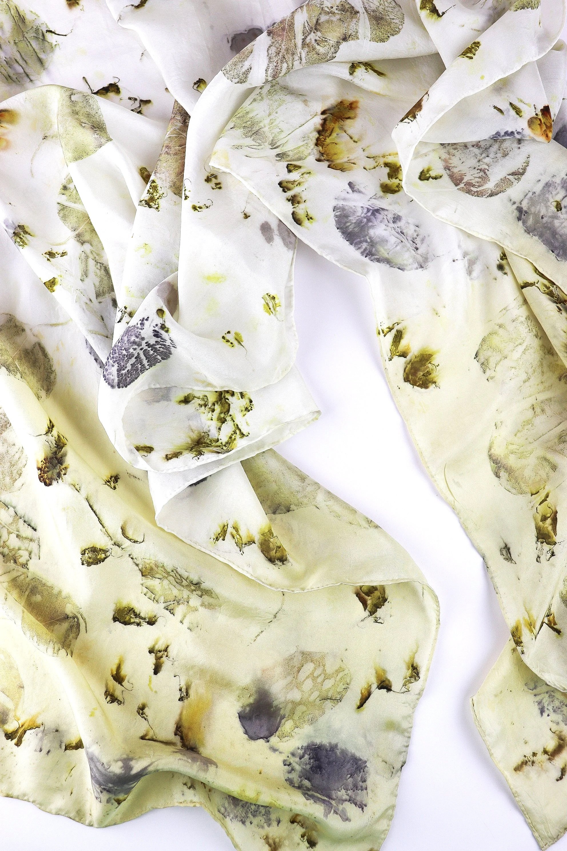 Botanically Dyed Silk Scarf