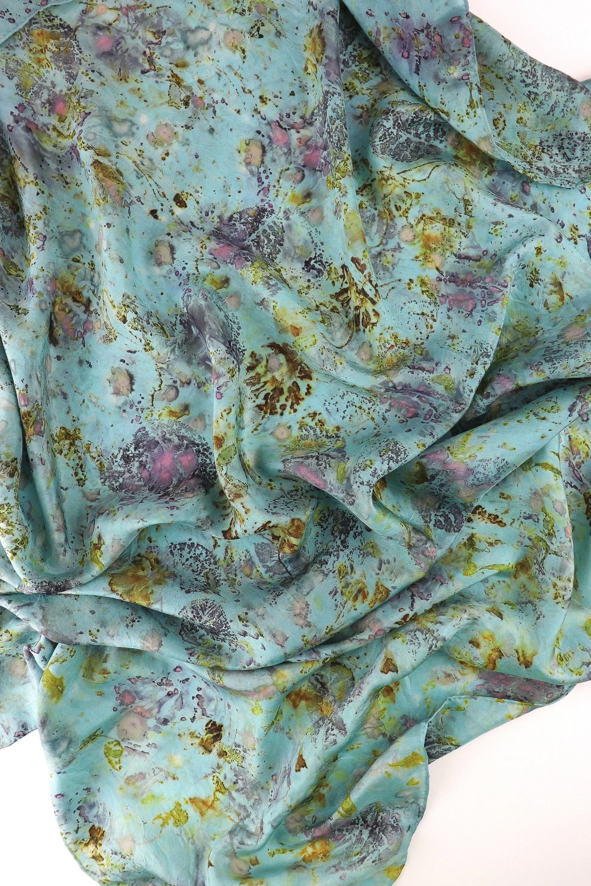 Botanically Dyed Silk Scarf