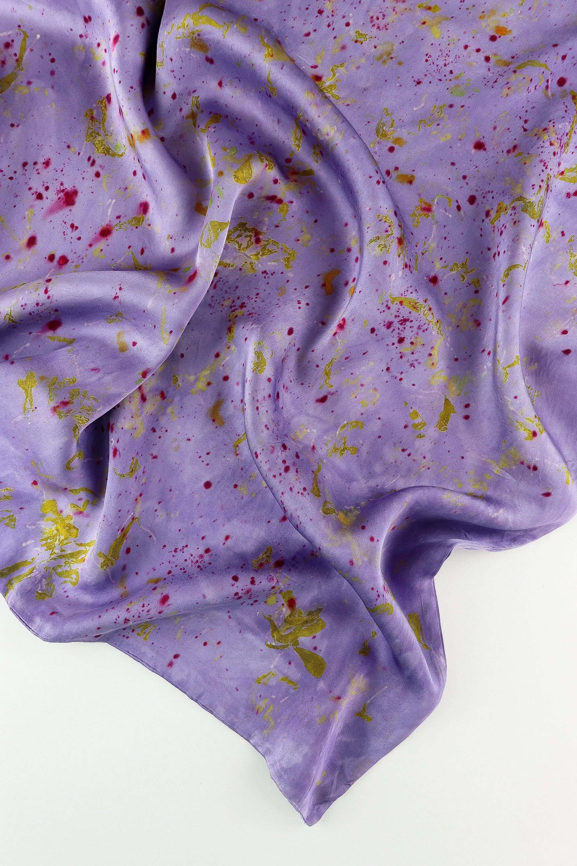 Botanically Dyed Silk Pillowcase eco printed with flowers. Silk Charmeuse pillowcase.