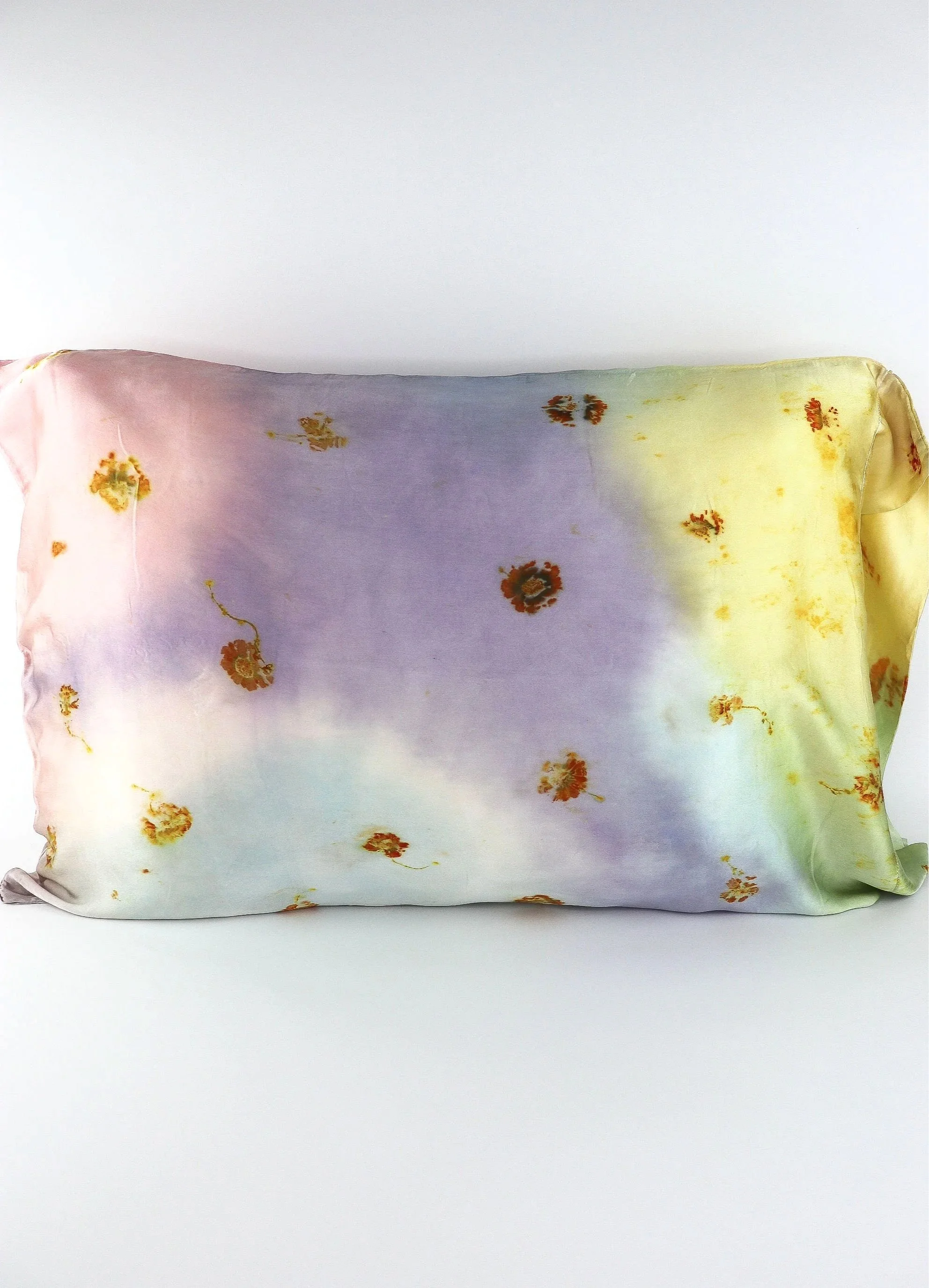 Botanically Dyed Silk Pillowcase