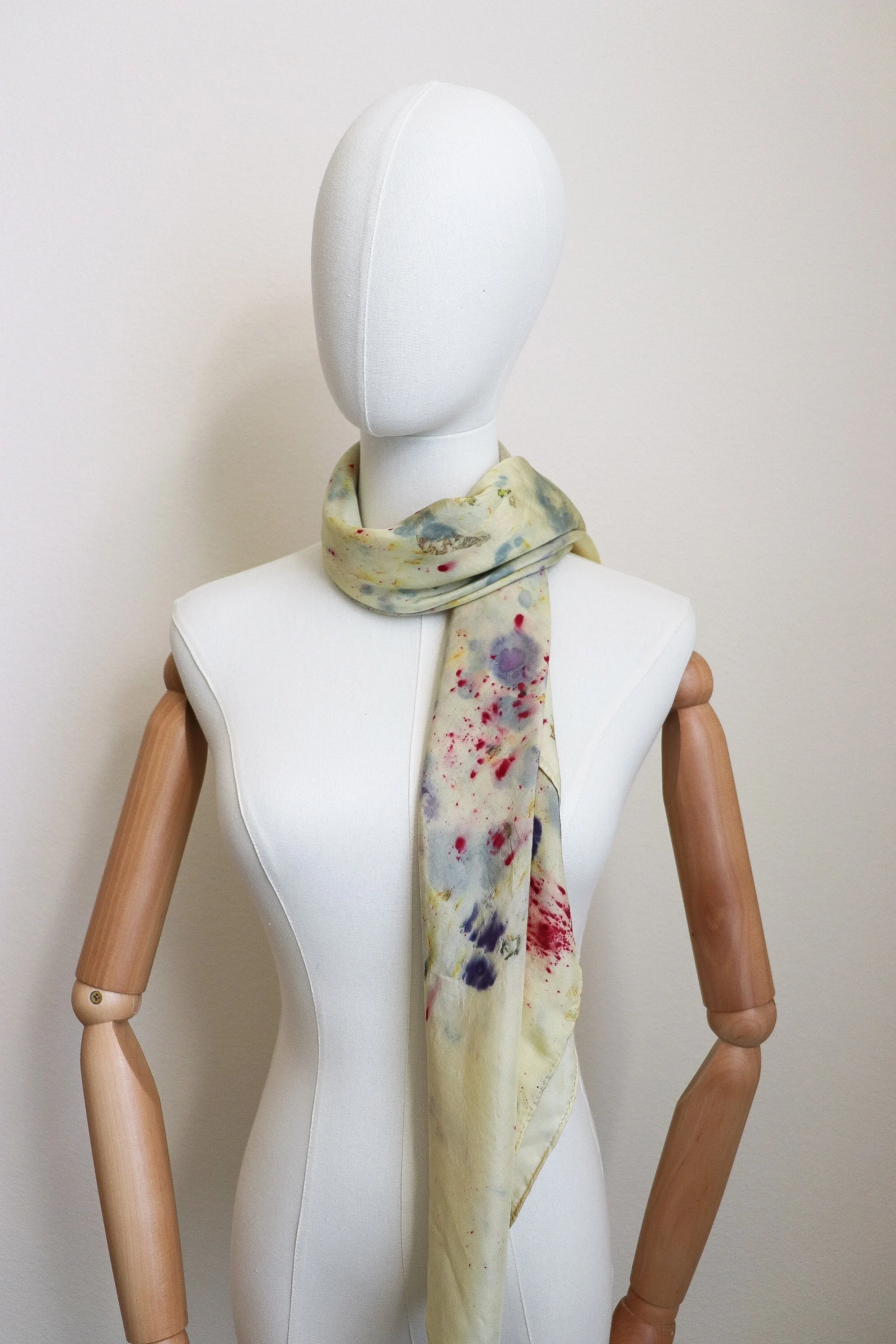 Botanically Dyed Silk Scarf