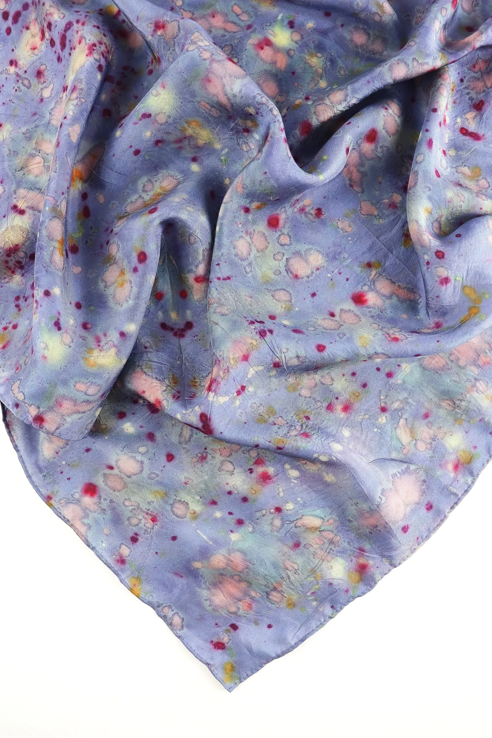 Botanically Dyed Silk Scarf. Eco printed silk scarf.