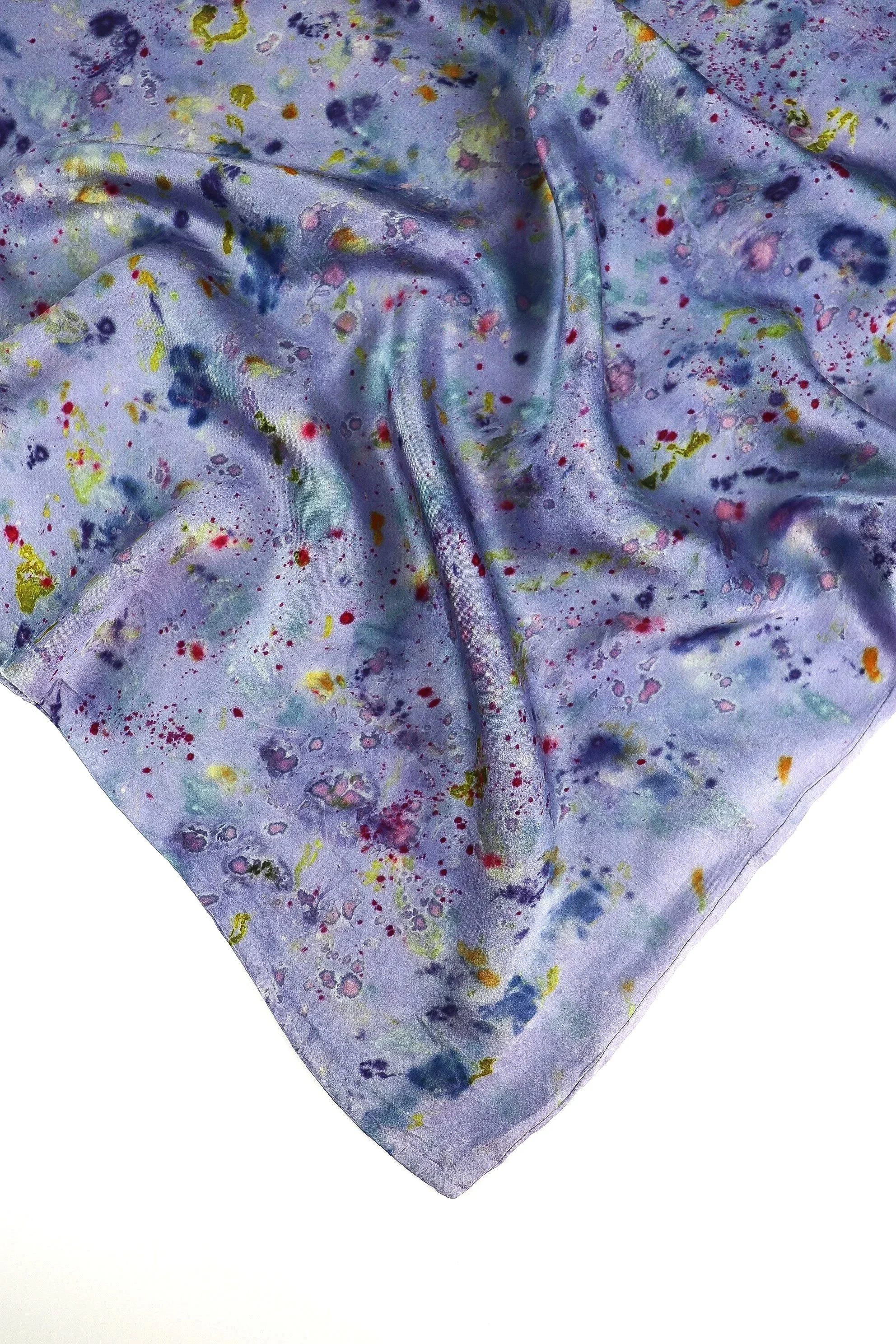 Botanically Dyed Silk Pillowcase eco printed with flowers. Mulberry silk Charmeuse pillowcase set of 2.