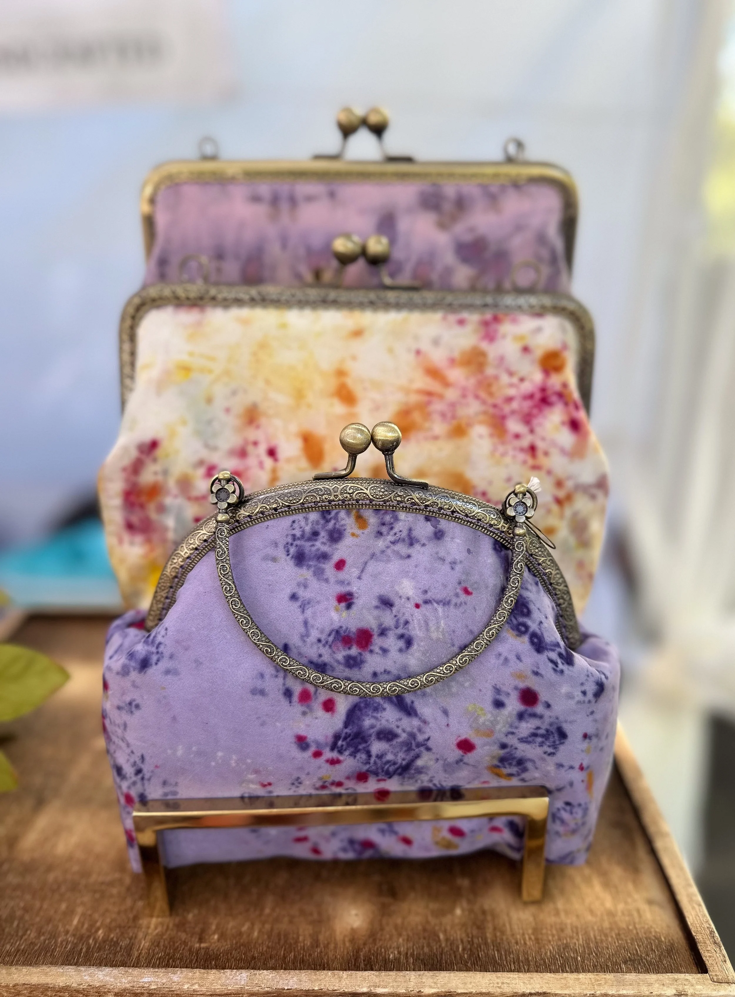 Botanically Dyed Silk Clutch