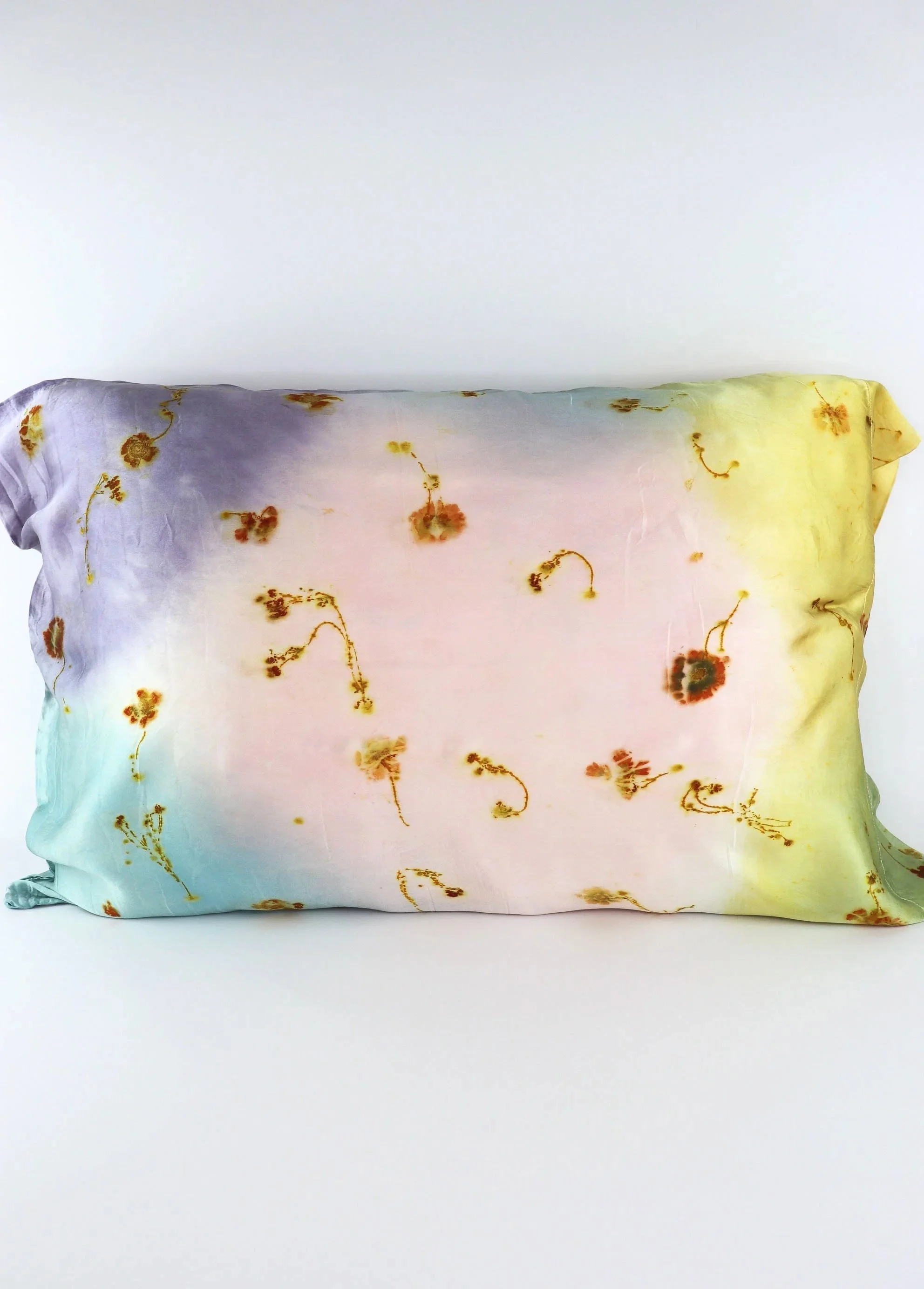 Botanically Dyed Silk Pillowcase