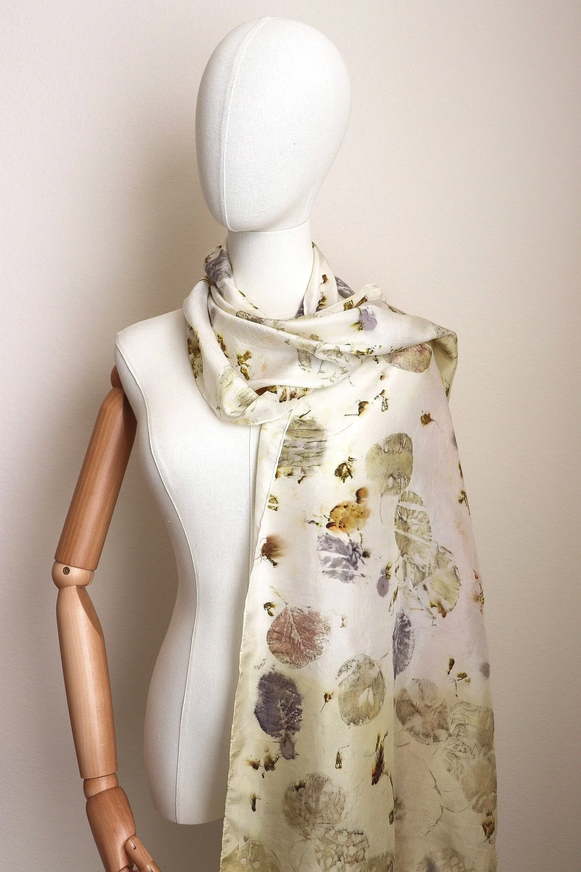 Botanically Dyed Silk Scarf