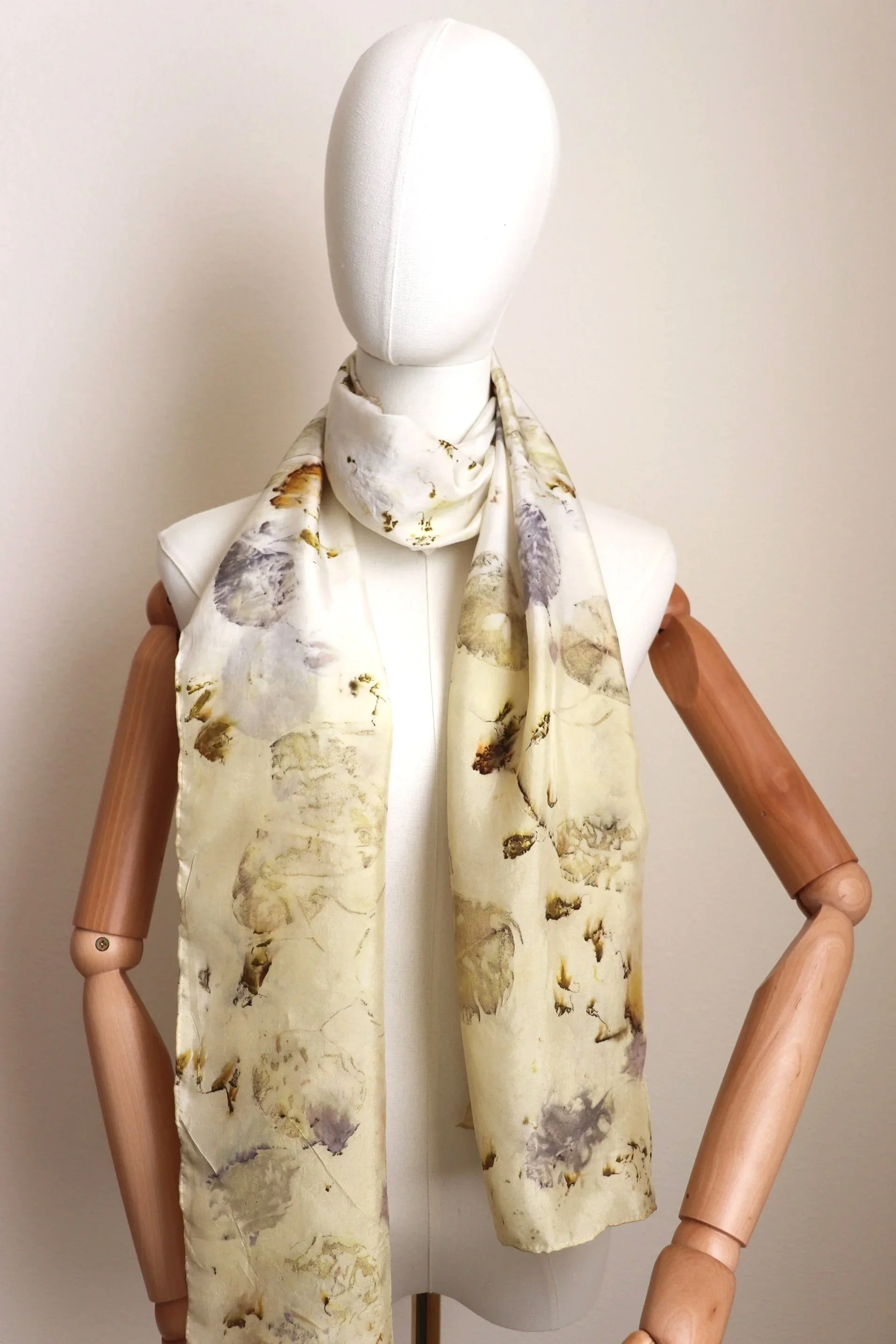 Botanically Dyed Silk Scarf