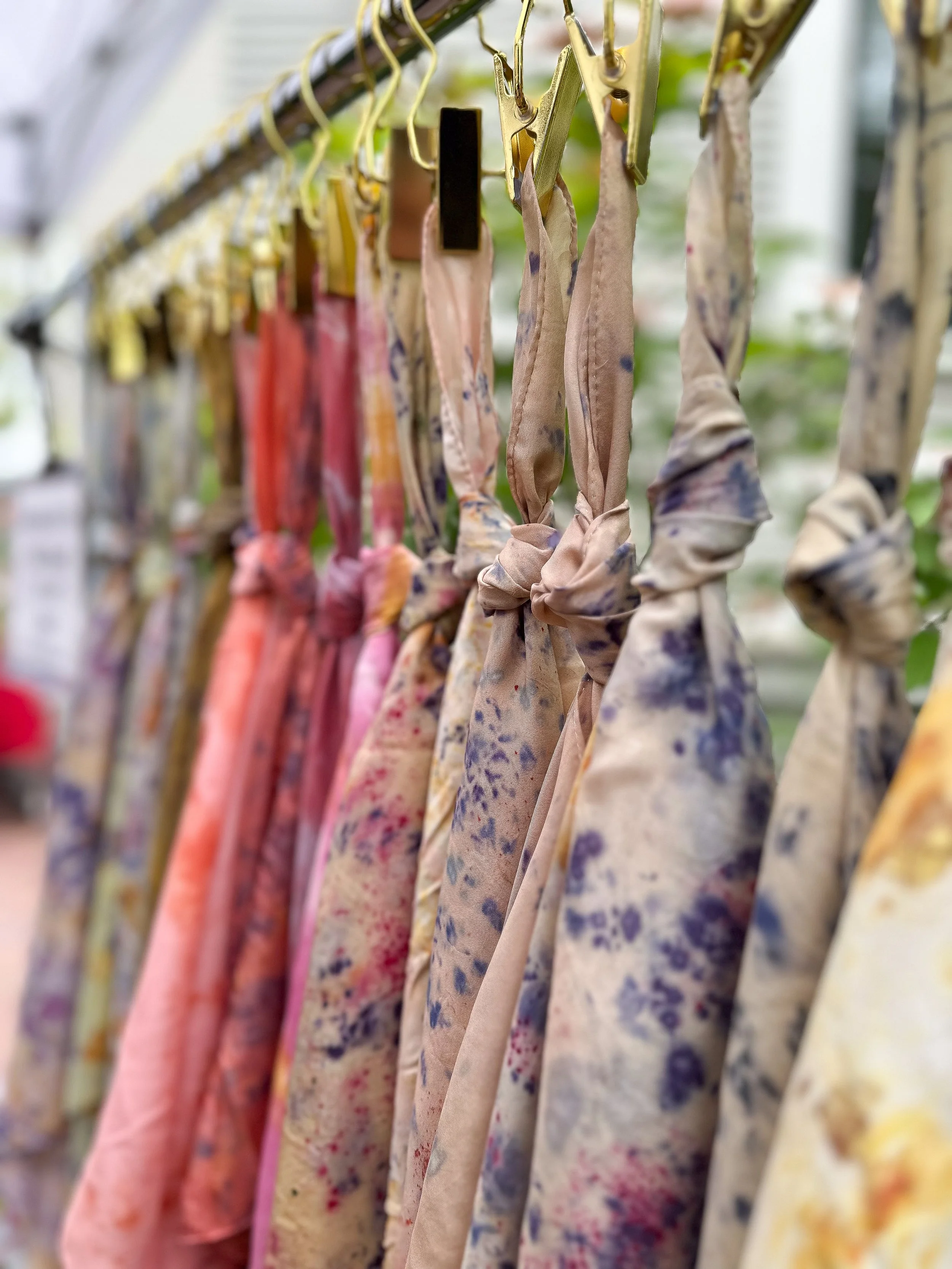Botanically Dyed Silk Scarf