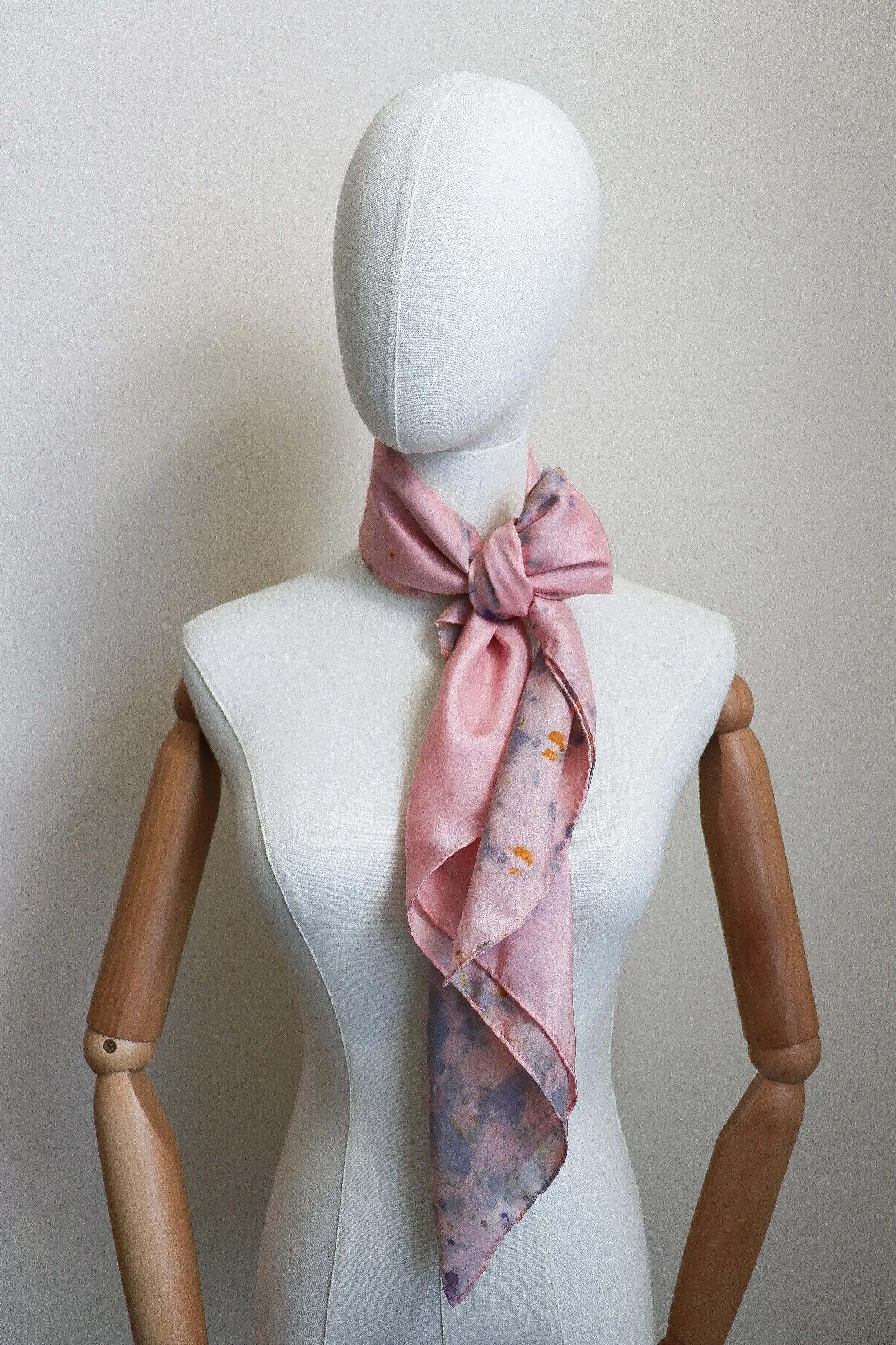 Botanically Dyed Silk Scarf