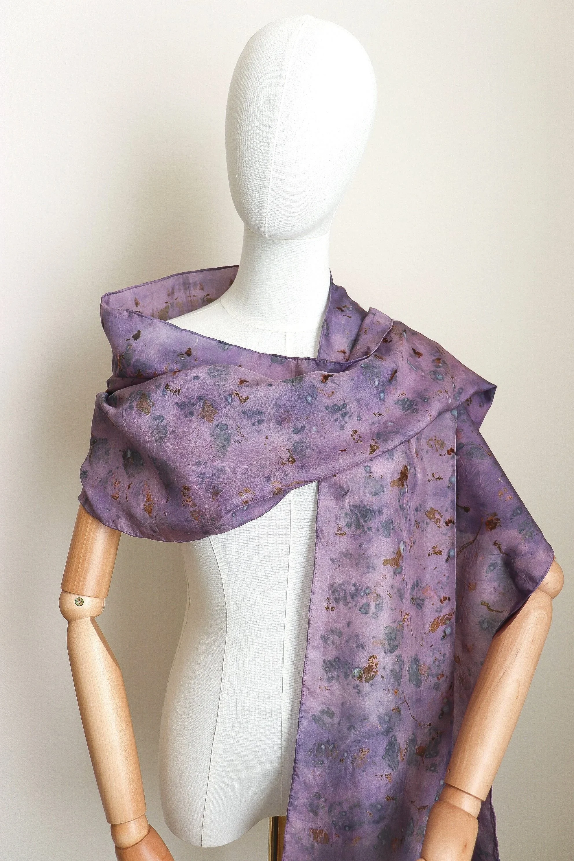 Botanically Dyed Silk Scarf