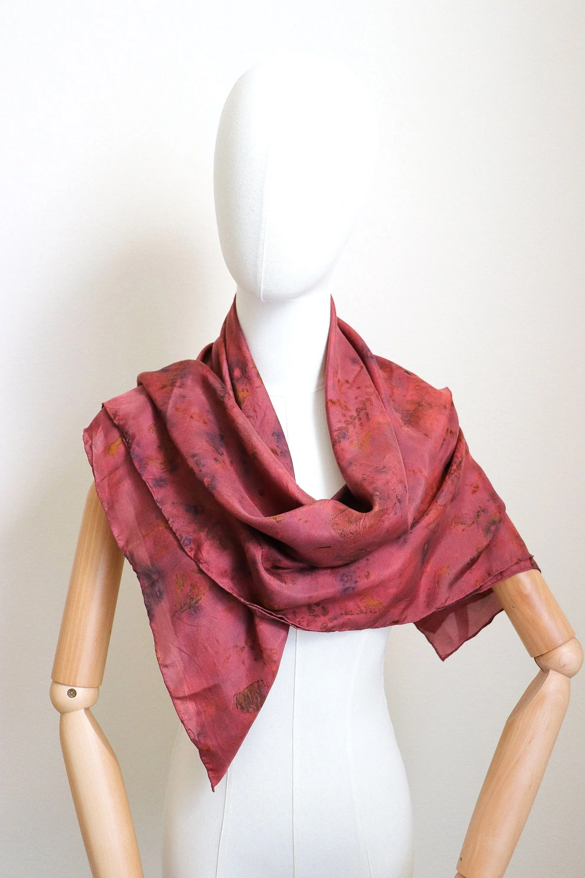 Botanically Dyed Silk Scarf