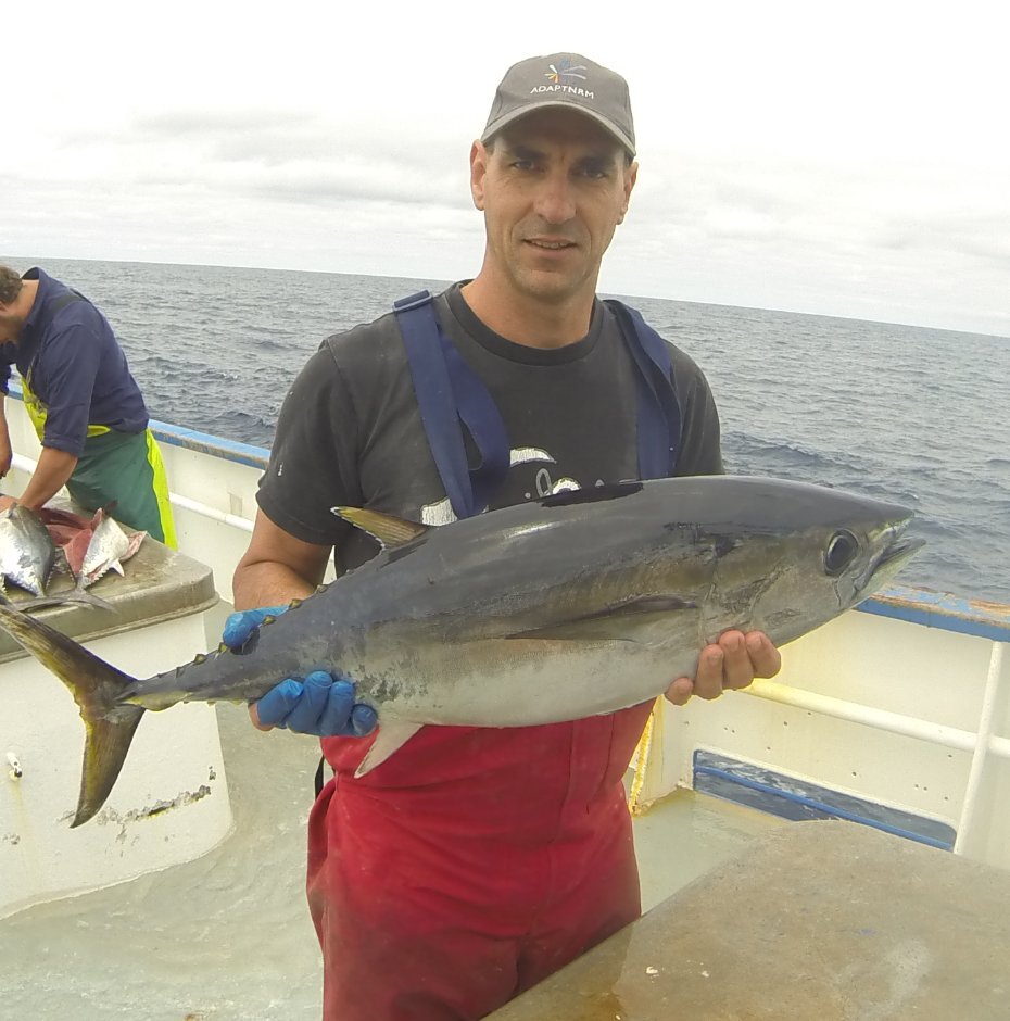  “Tagging southern bluefin tuna in southern Australia with acoustic tags, to determine residence time and migration pathways, between 2001 and 2010 was a long-term effort. That was a career stage I still wish for!” Submitted by Alistair Hobday. 