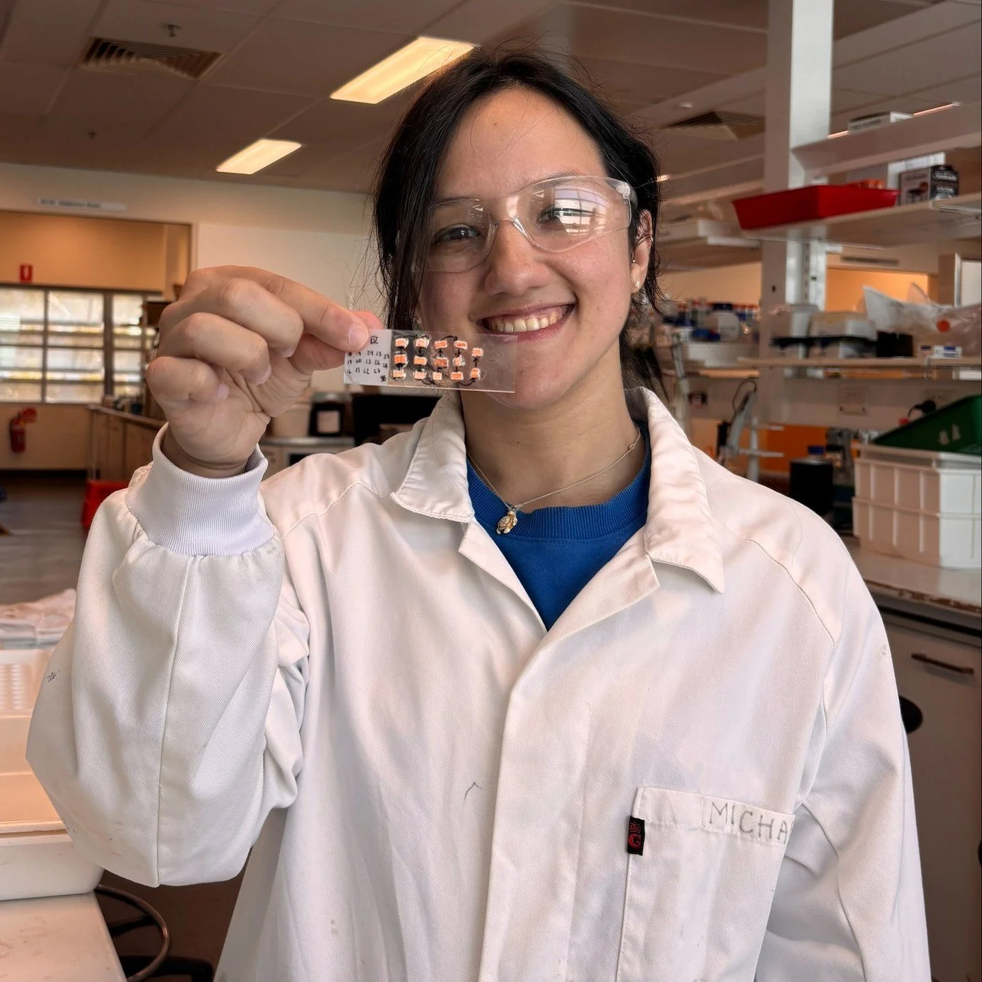 student scientist in laboratory