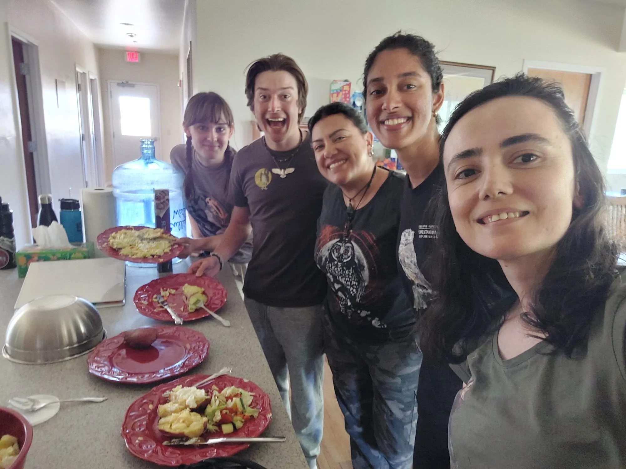 Eating good on the study site!