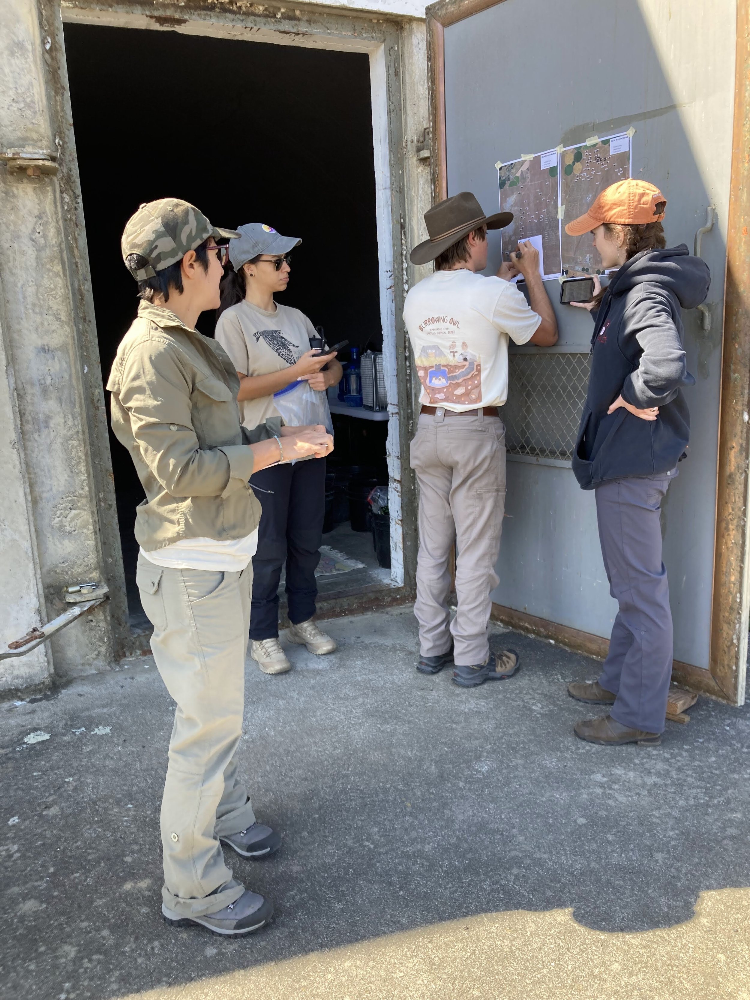 Planning site checkups for the afternoon.