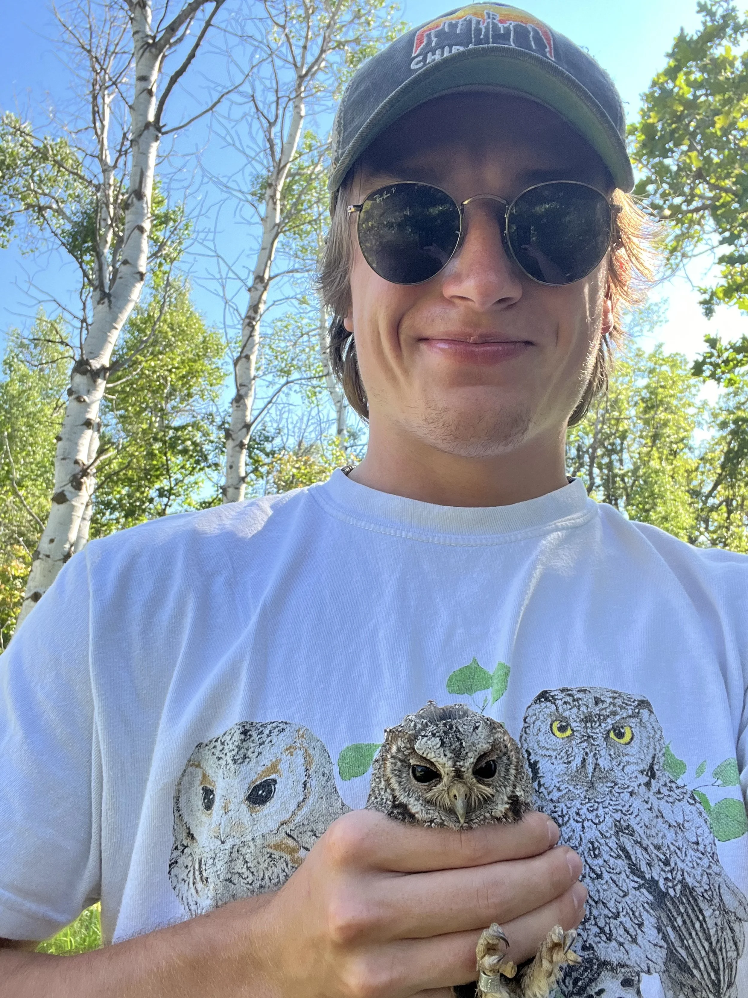 A FLOW next to his picture on my shirt.