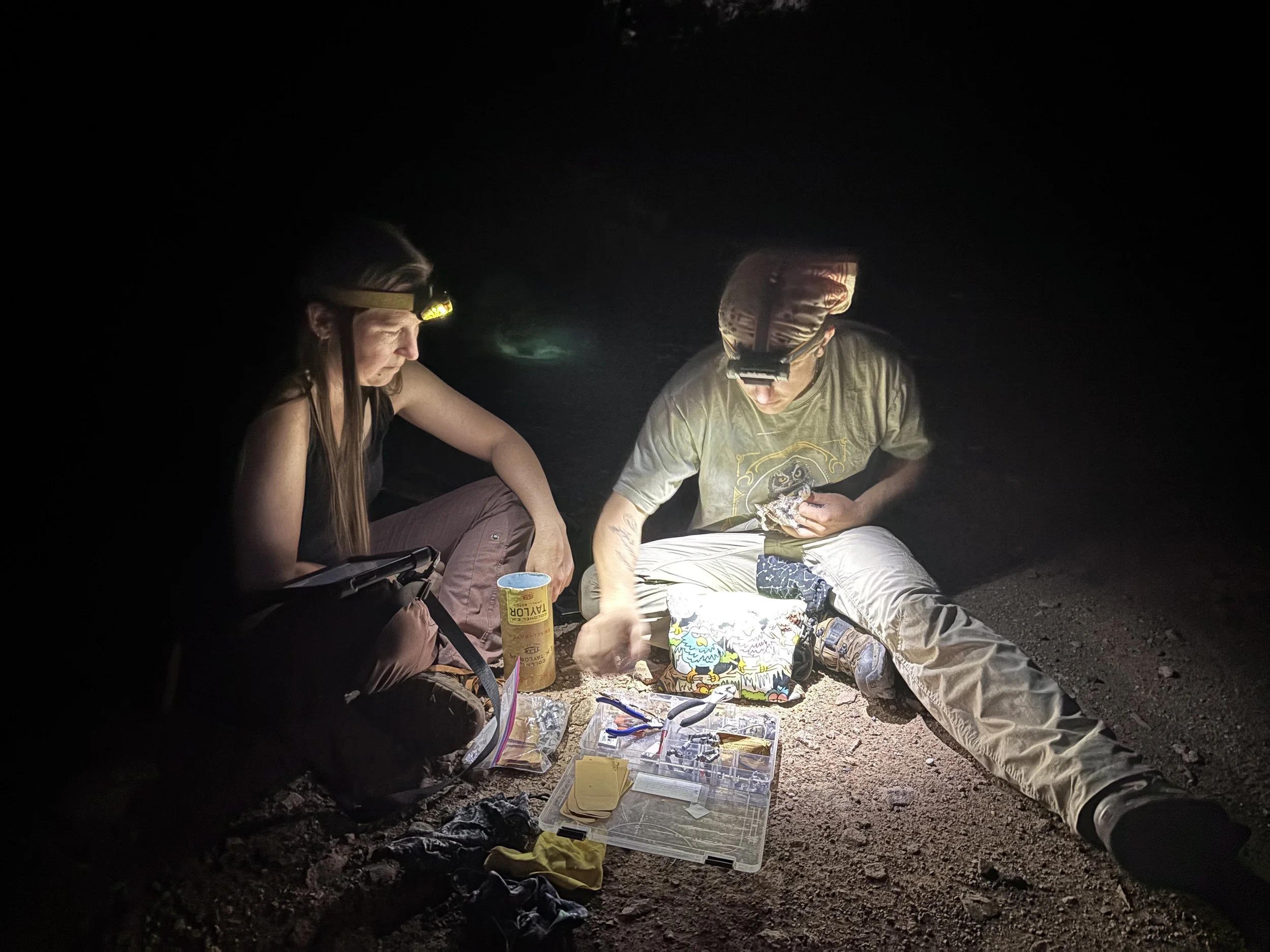 Jessica and I processing a WESO. 